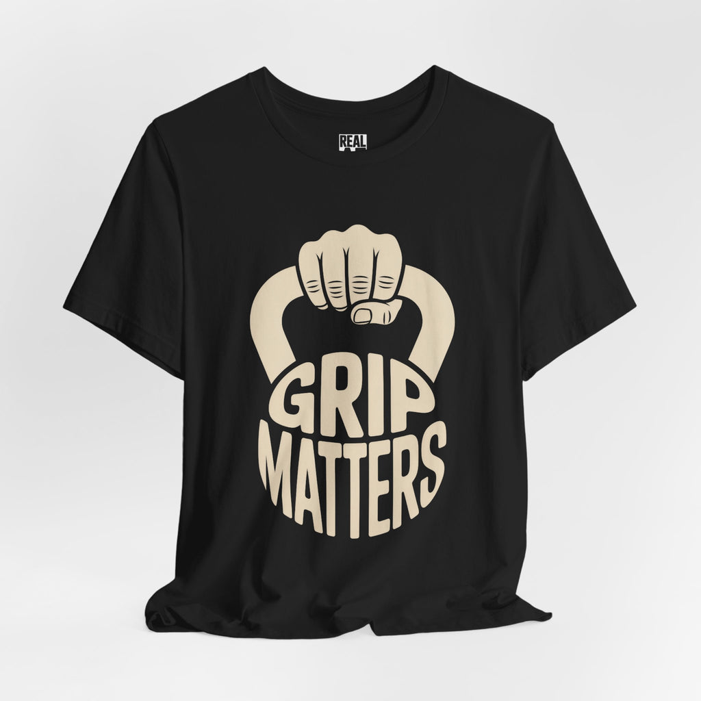 Grip Matters Kettlebell T‑Shirt — Weightlifters & CrossFit Enthusiasts