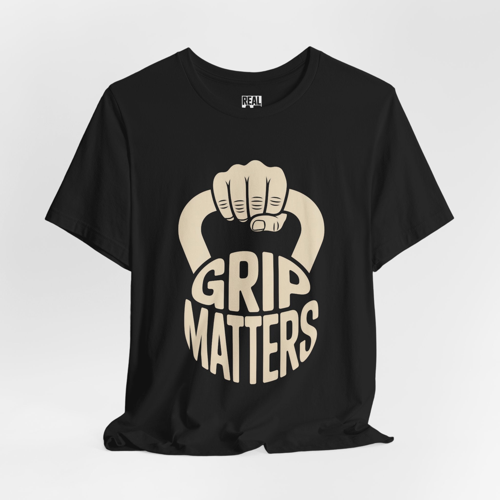 Grip Matters Kettlebell T‑Shirt — Weightlifters & CrossFit Enthusiasts
