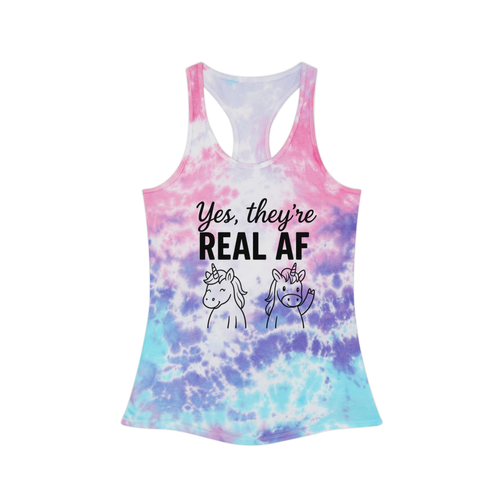 Tie Dye Racerback Tank Top - Yes, they're REAL AF - Unicorns