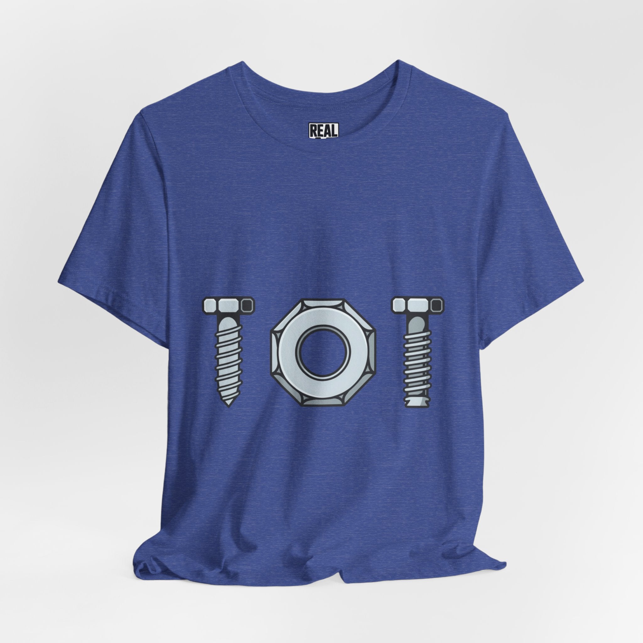 Screw Nut and Bolt Graphic Tee — Mechanic Hardware Tool Shirt