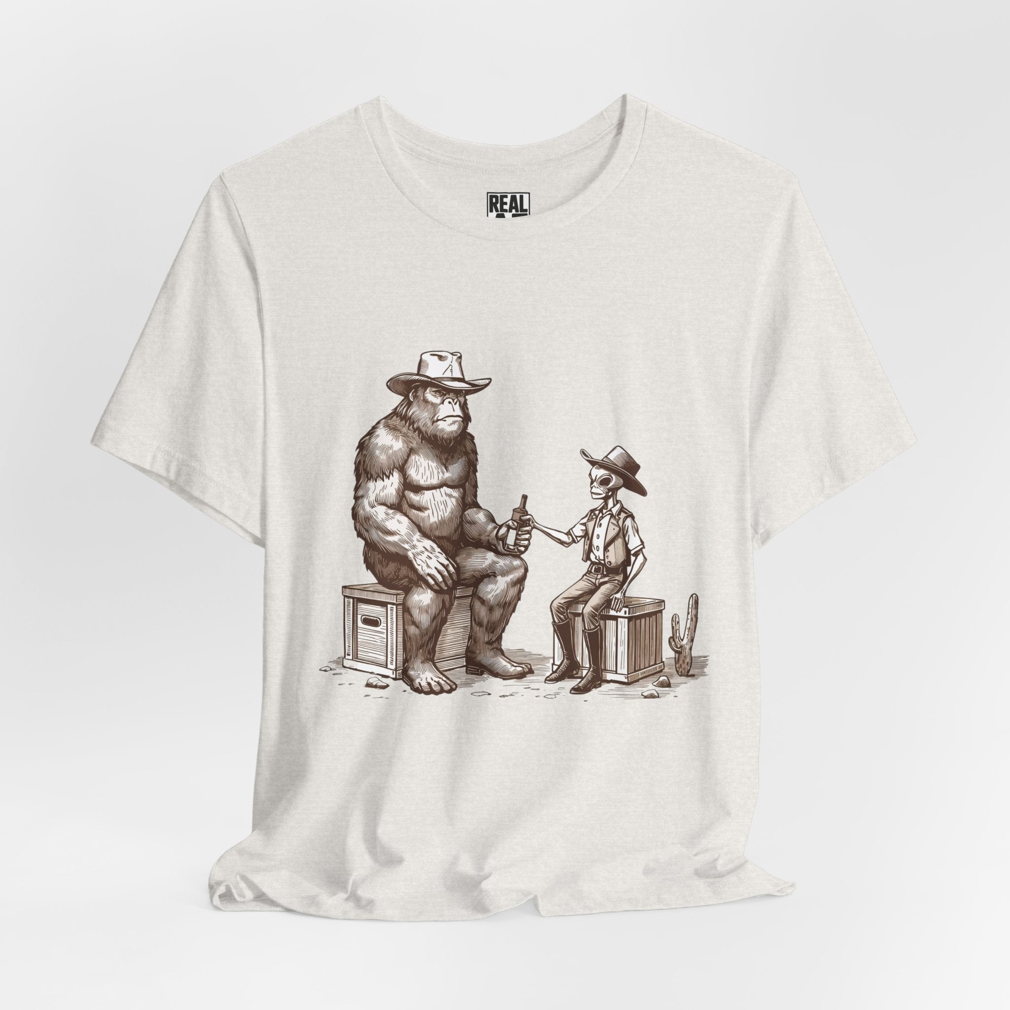 Frontier Truce T‑Shirt – Bigfoot & Alien Beer Break Tee