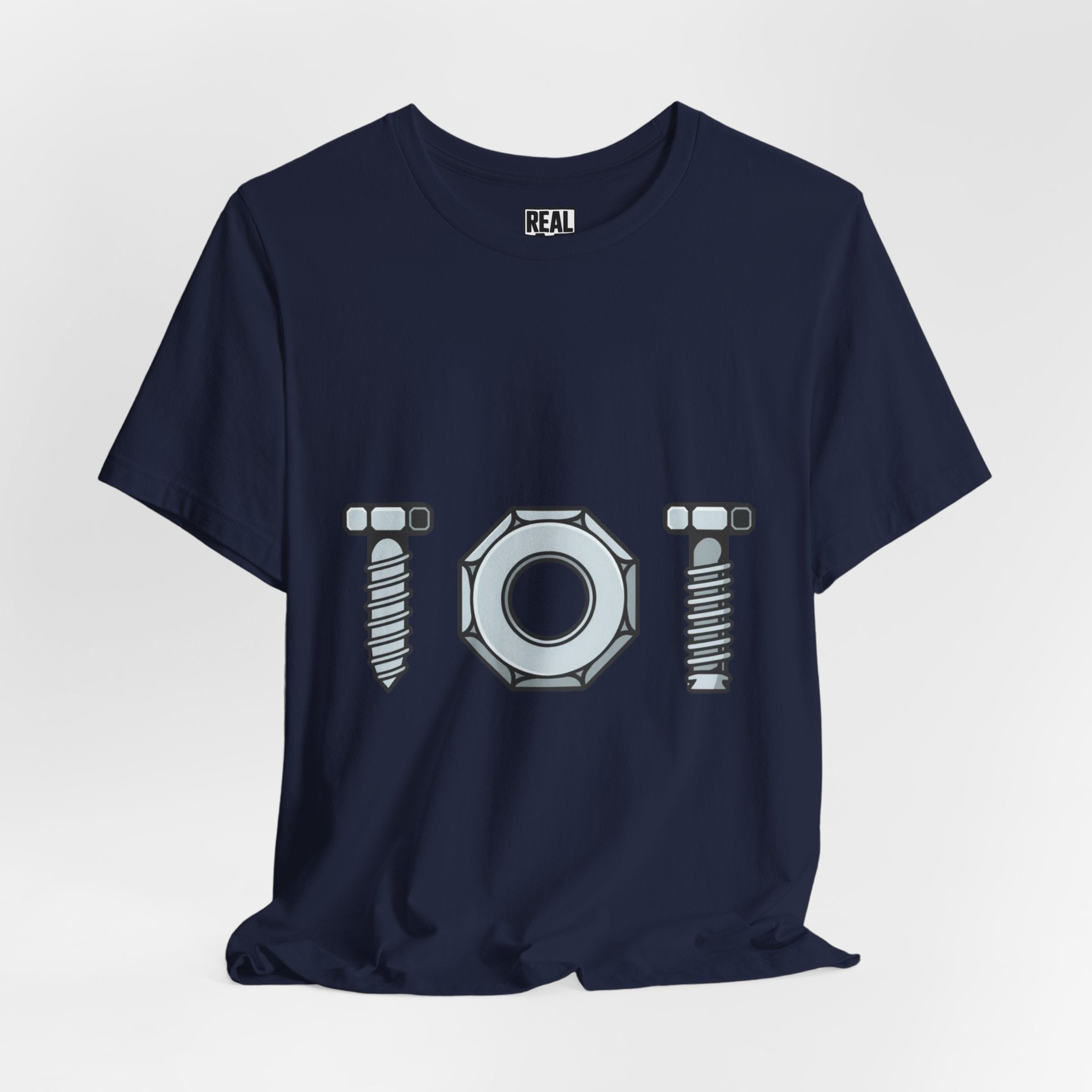 Screw Nut and Bolt Graphic Tee — Mechanic Hardware Tool Shirt