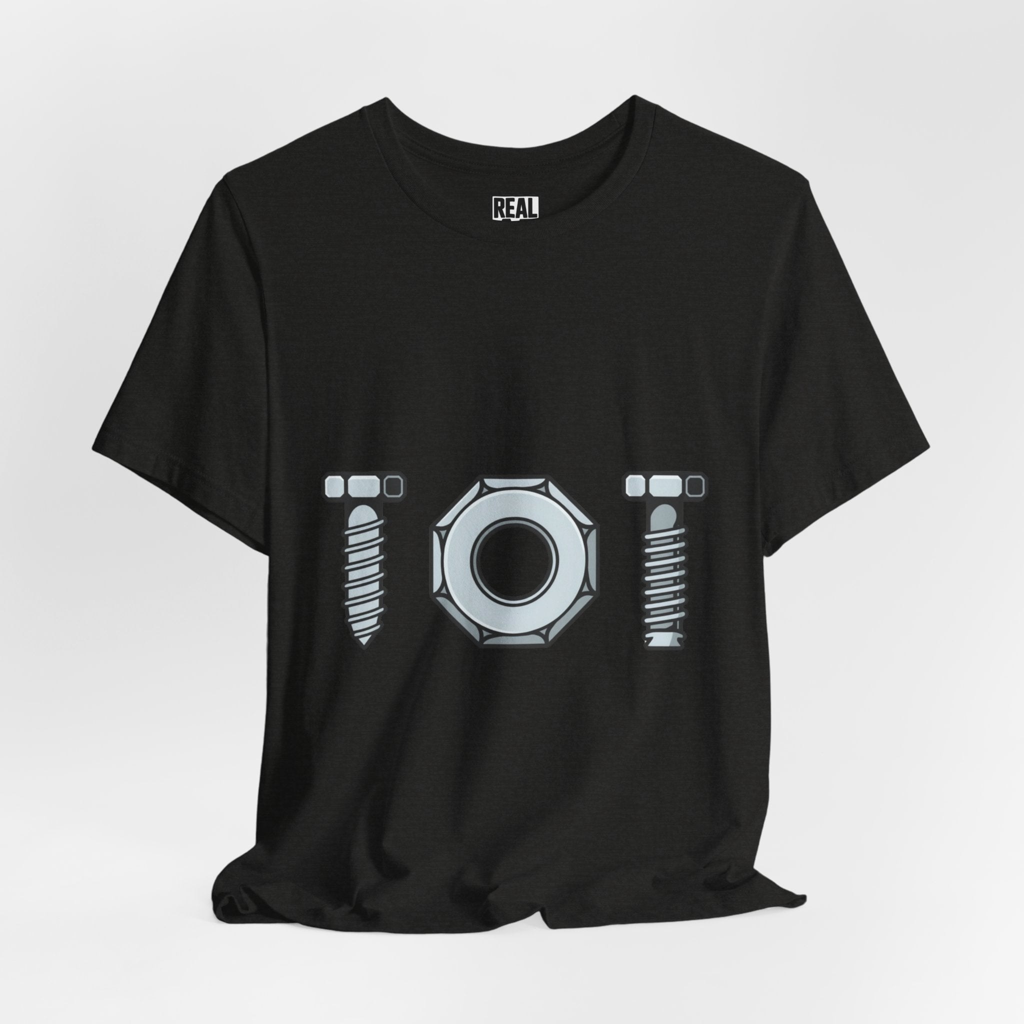 Screw Nut and Bolt Graphic Tee — Mechanic Hardware Tool Shirt
