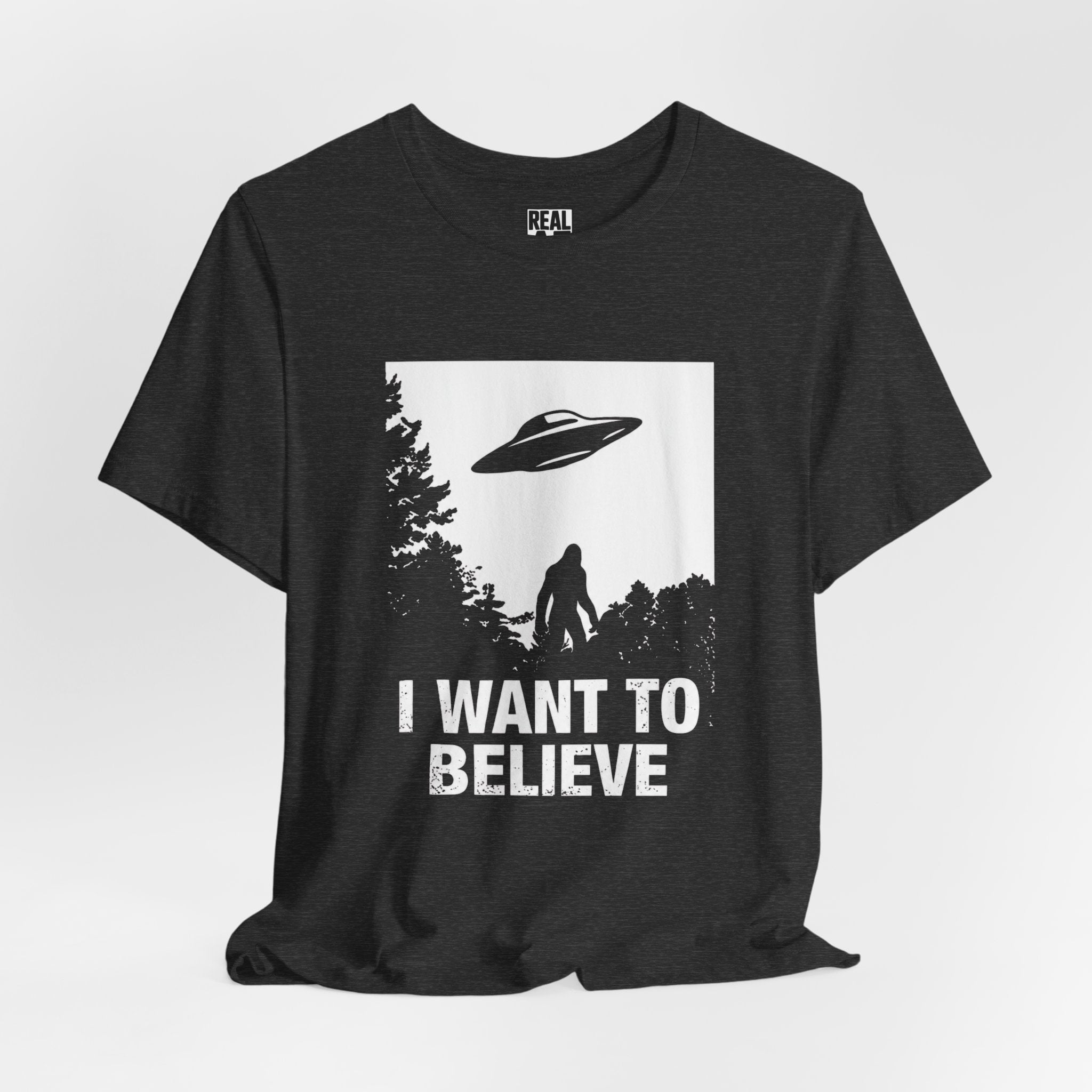 I Want to Believe UFO Bigfoot T-Shirt