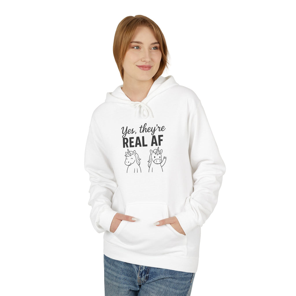 Yes, They're Real AF Unicorn Hoodie