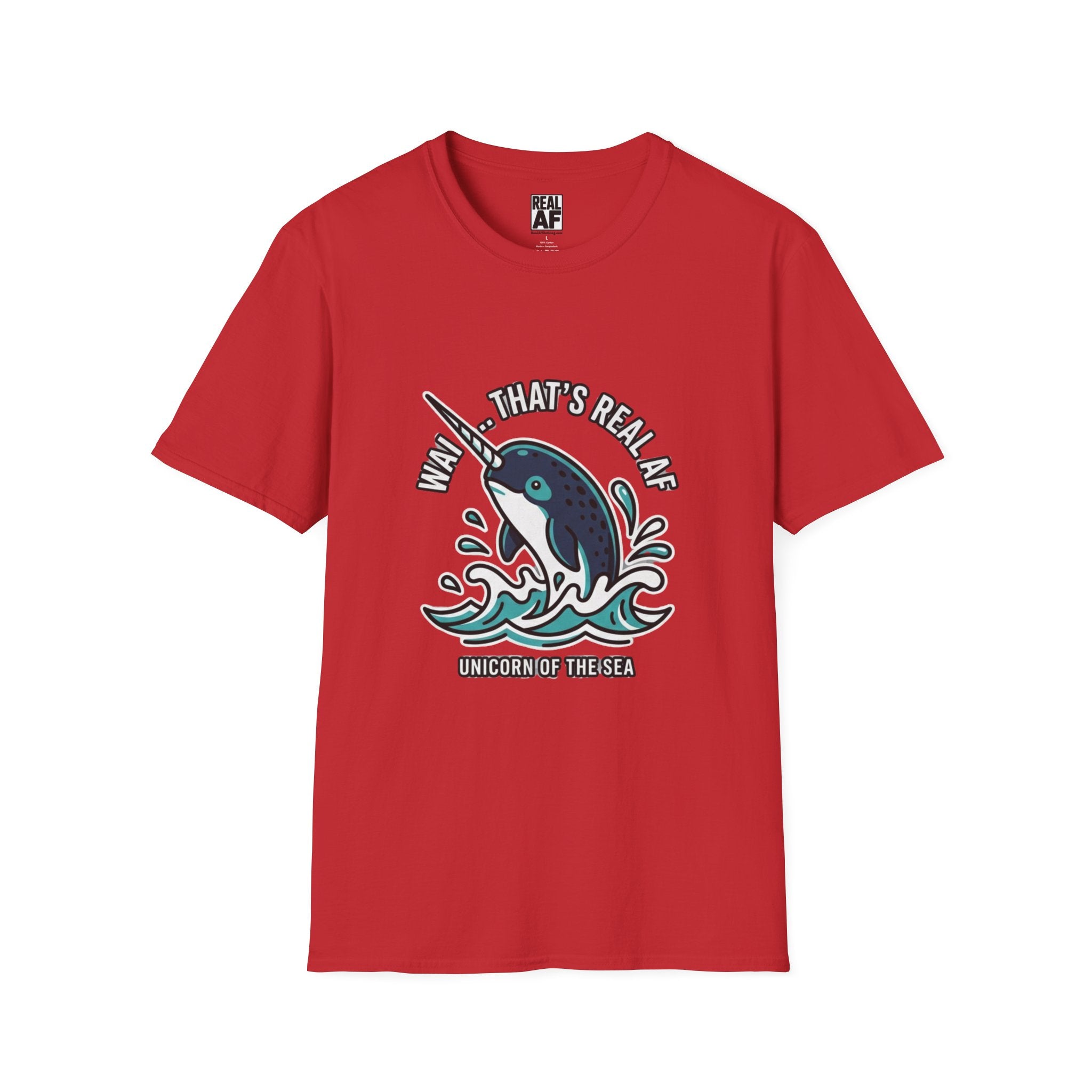 Narwhal Graphic T-Shirt — “Wow, That’s Real AF” Novelty Tee