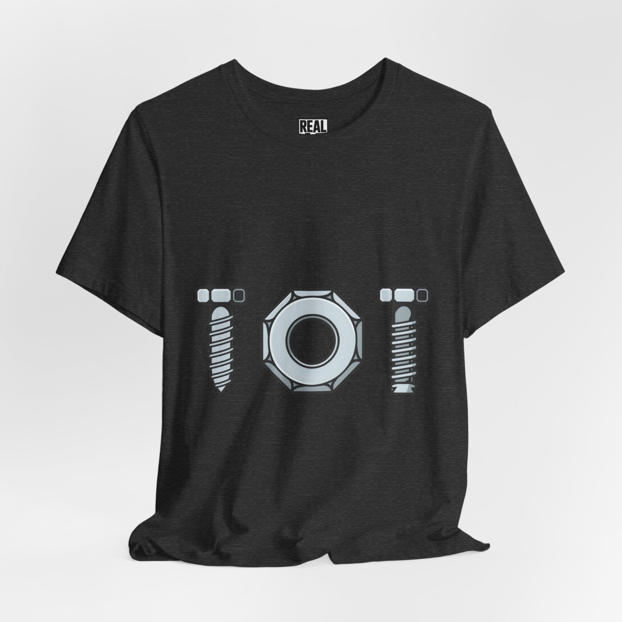 Screw Nut and Bolt Graphic Tee — Mechanic Hardware Tool Shirt