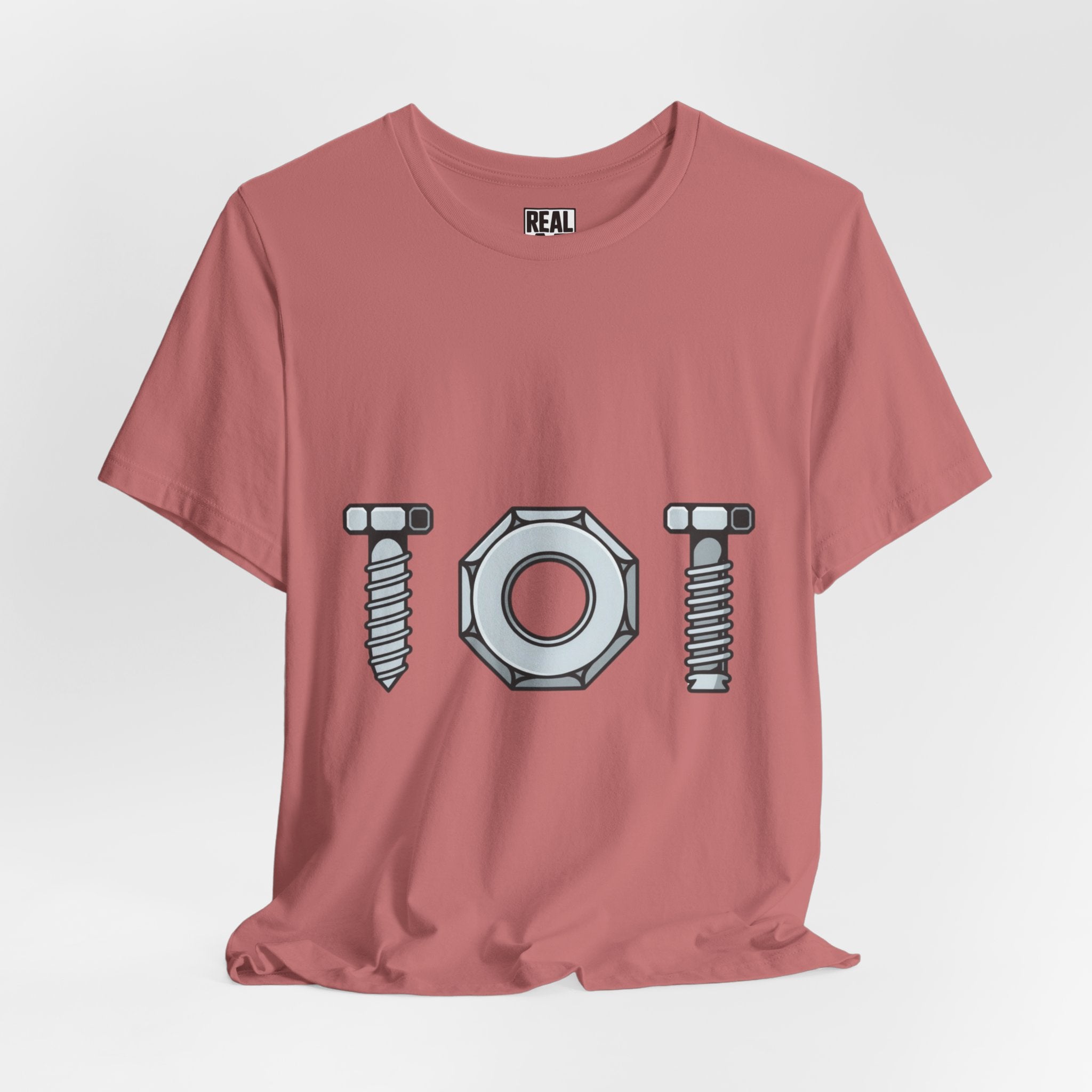 Screw Nut and Bolt Graphic Tee — Mechanic Hardware Tool Shirt