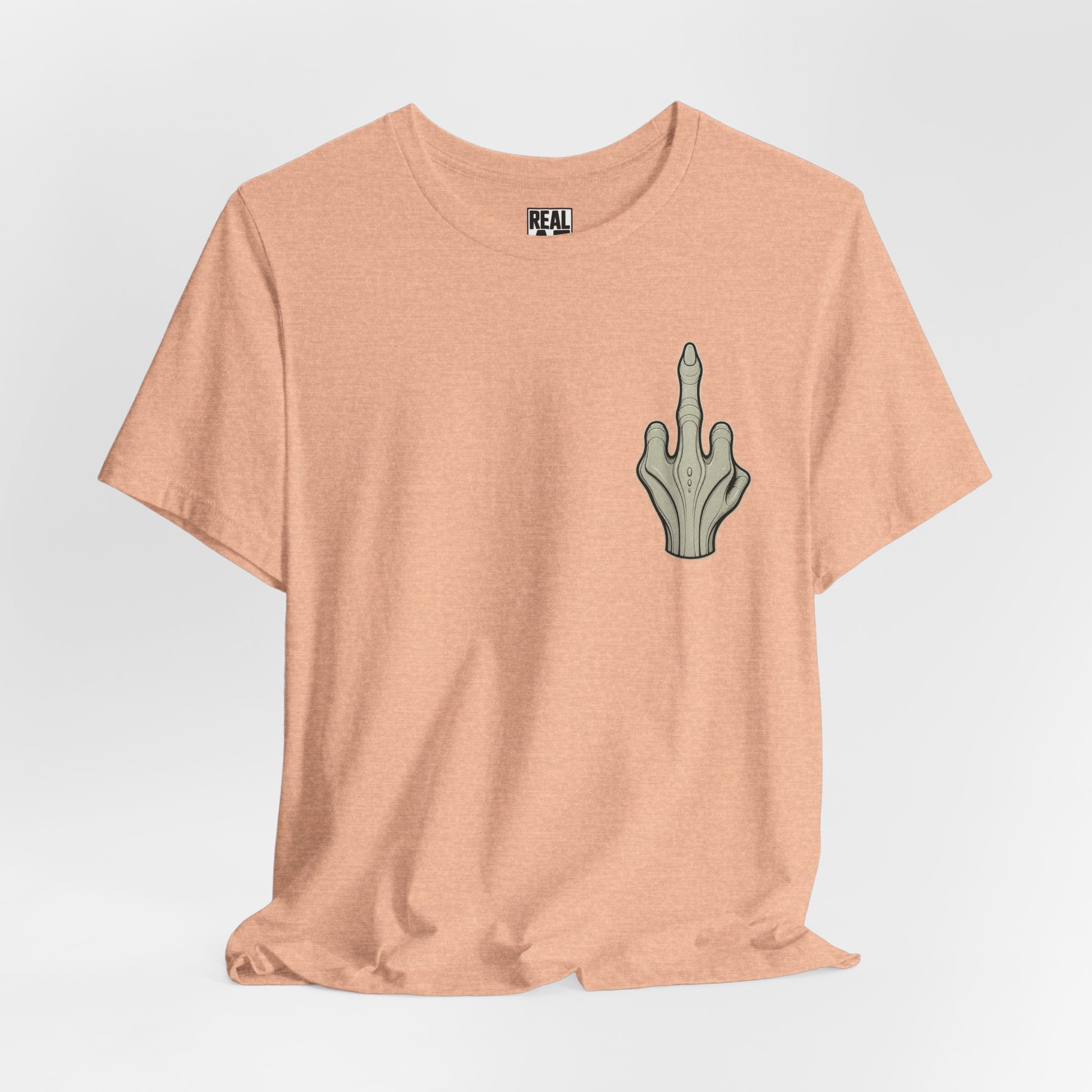 Alien Hand Middle Finger Tee – Funny Retro Space Graphic Shirt