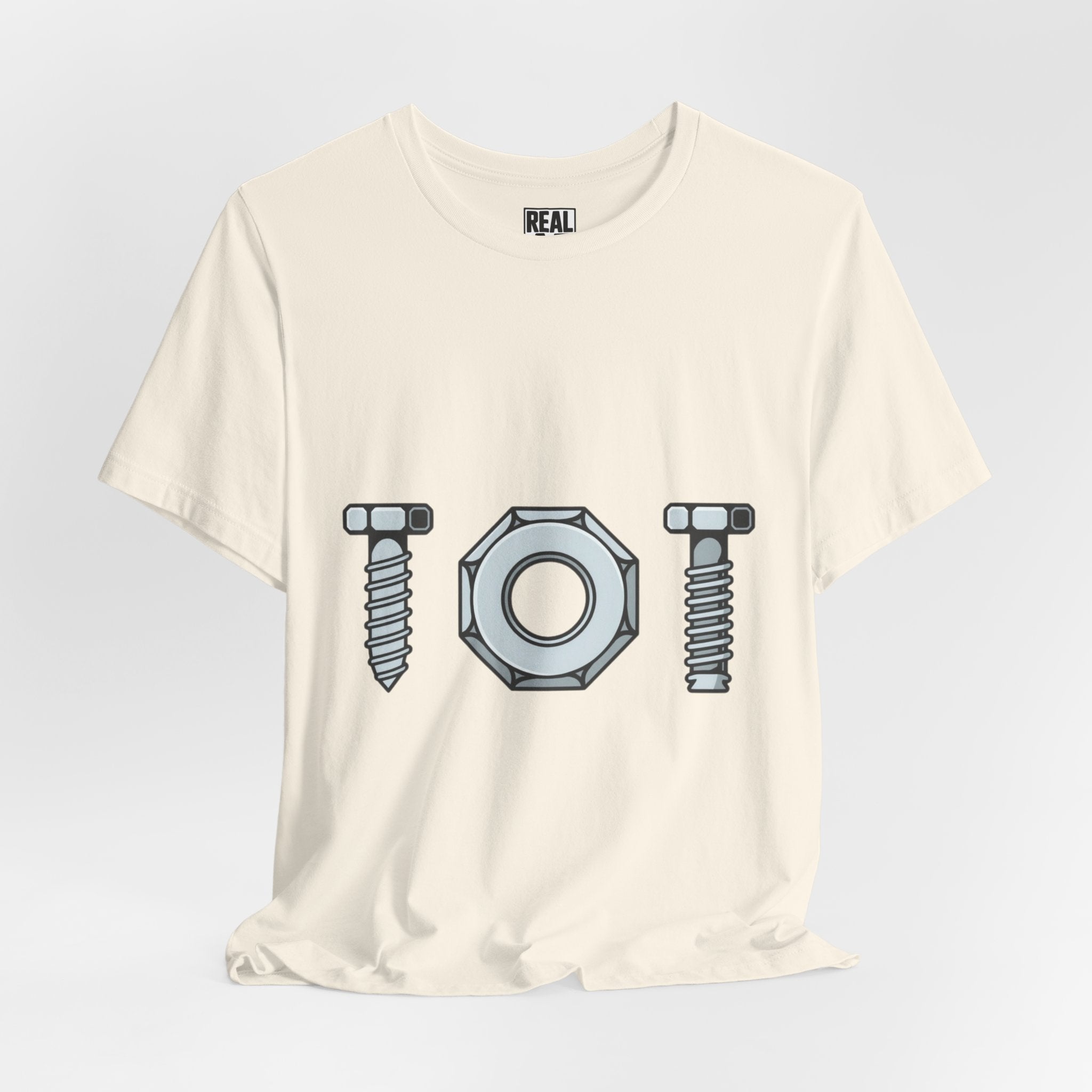 Screw Nut and Bolt Graphic Tee — Mechanic Hardware Tool Shirt