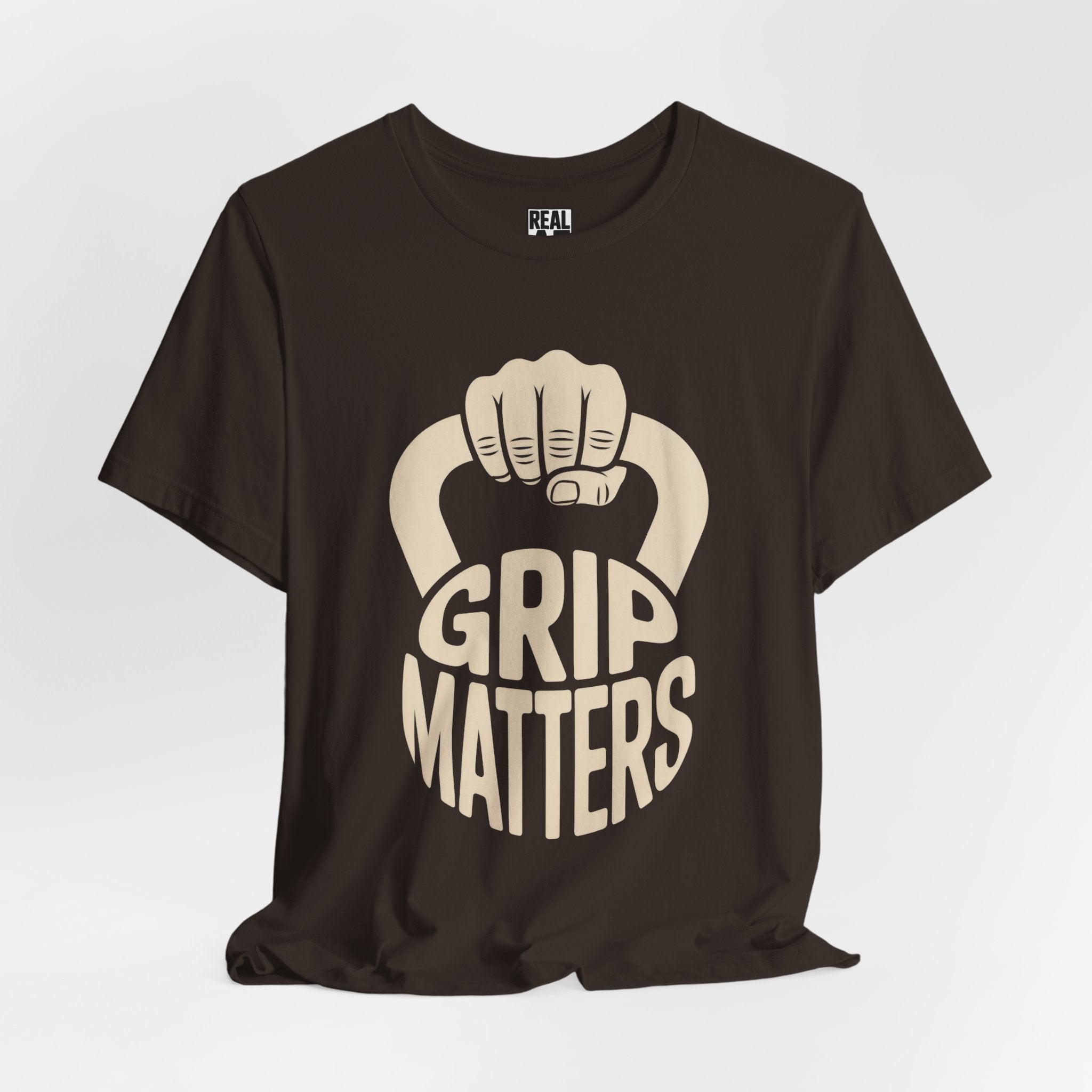 Grip Matters Kettlebell T‑Shirt — Weightlifters & CrossFit Enthusiasts
