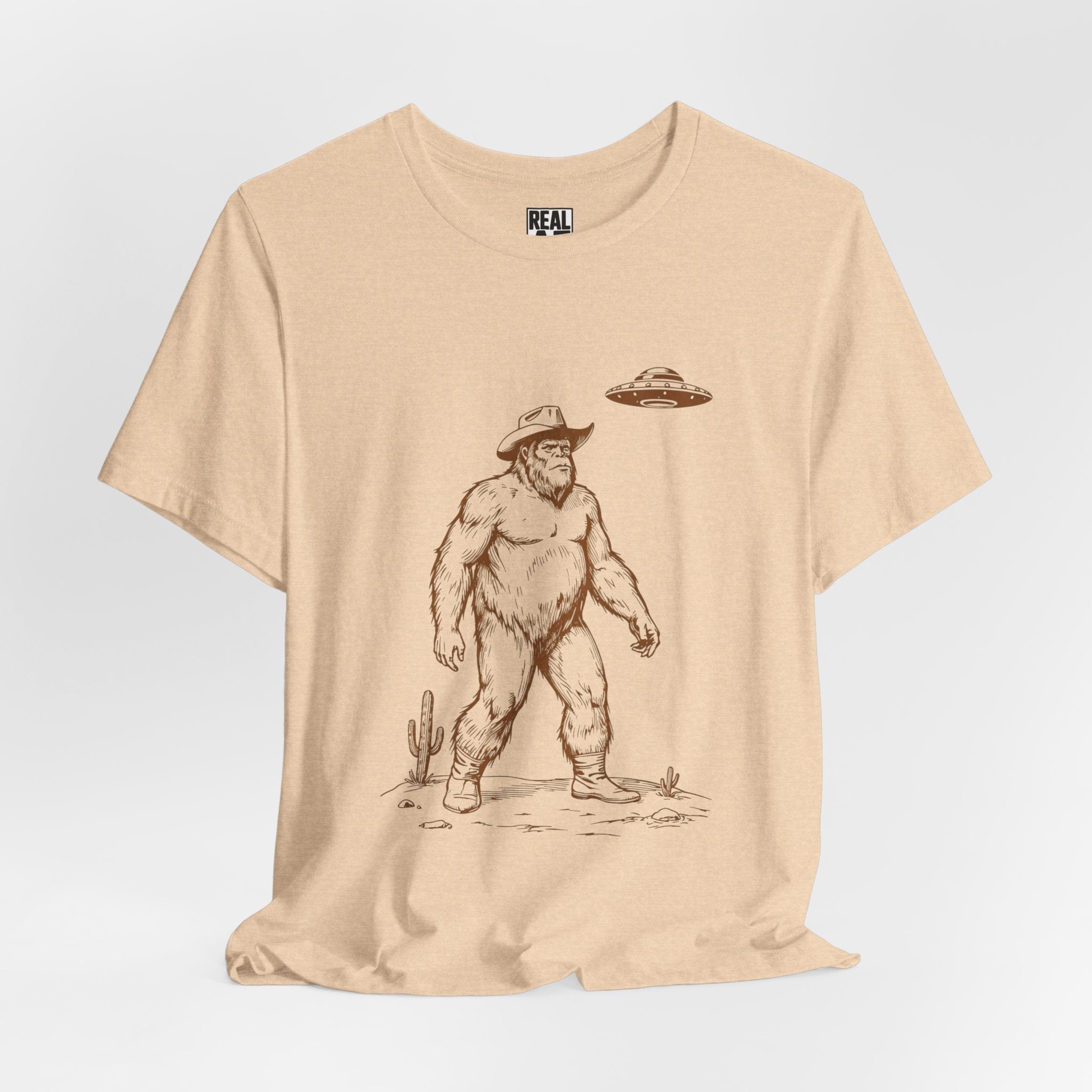 Bigfoot Cowboy UFO Tee