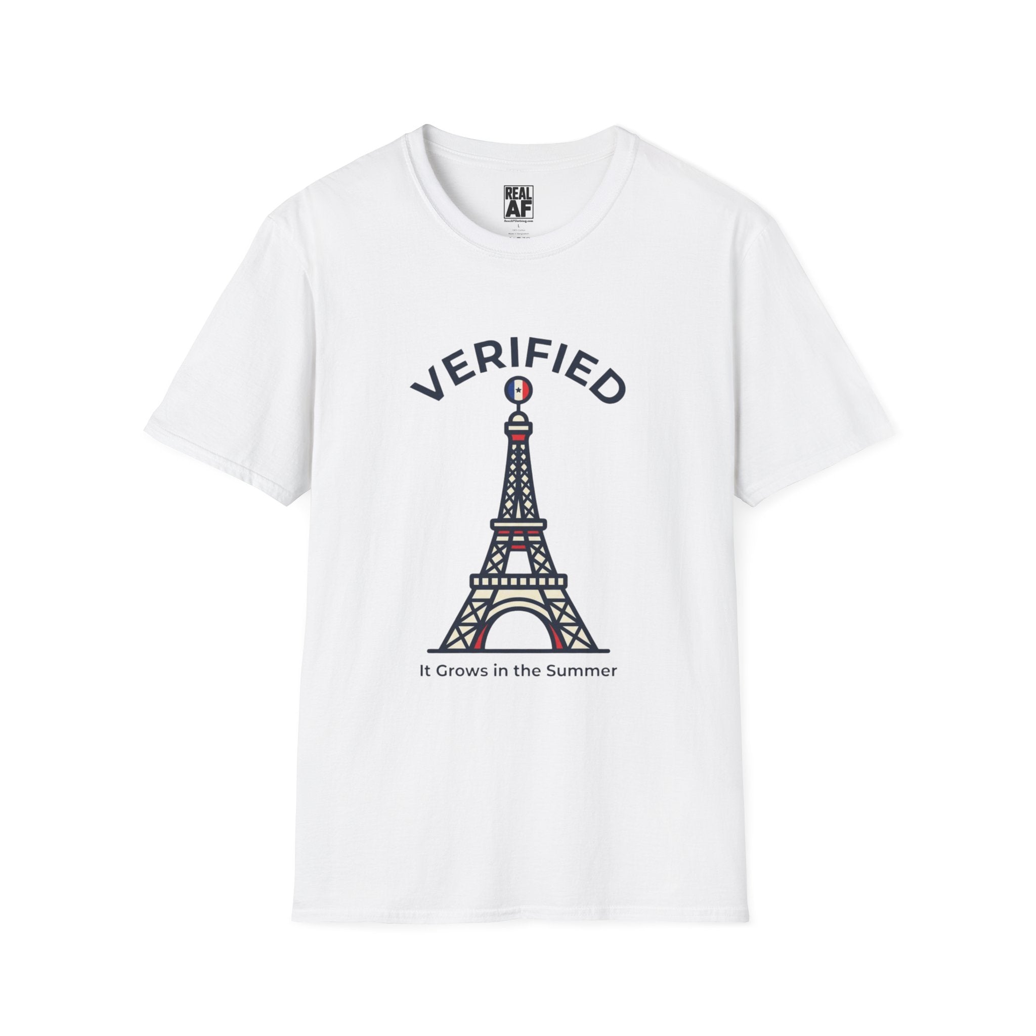 Verified Eiffel Tower T-Shirt — 'It Grows in the Summer' Graphic Tee