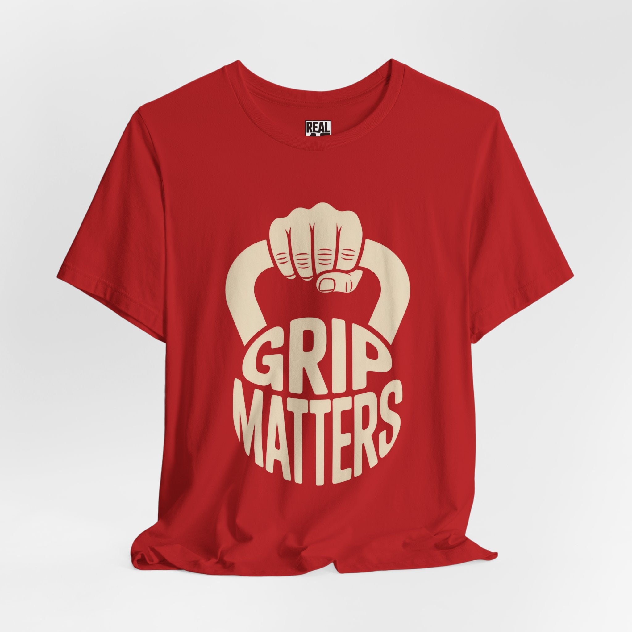 Grip Matters Kettlebell T‑Shirt — Weightlifters & CrossFit Enthusiasts