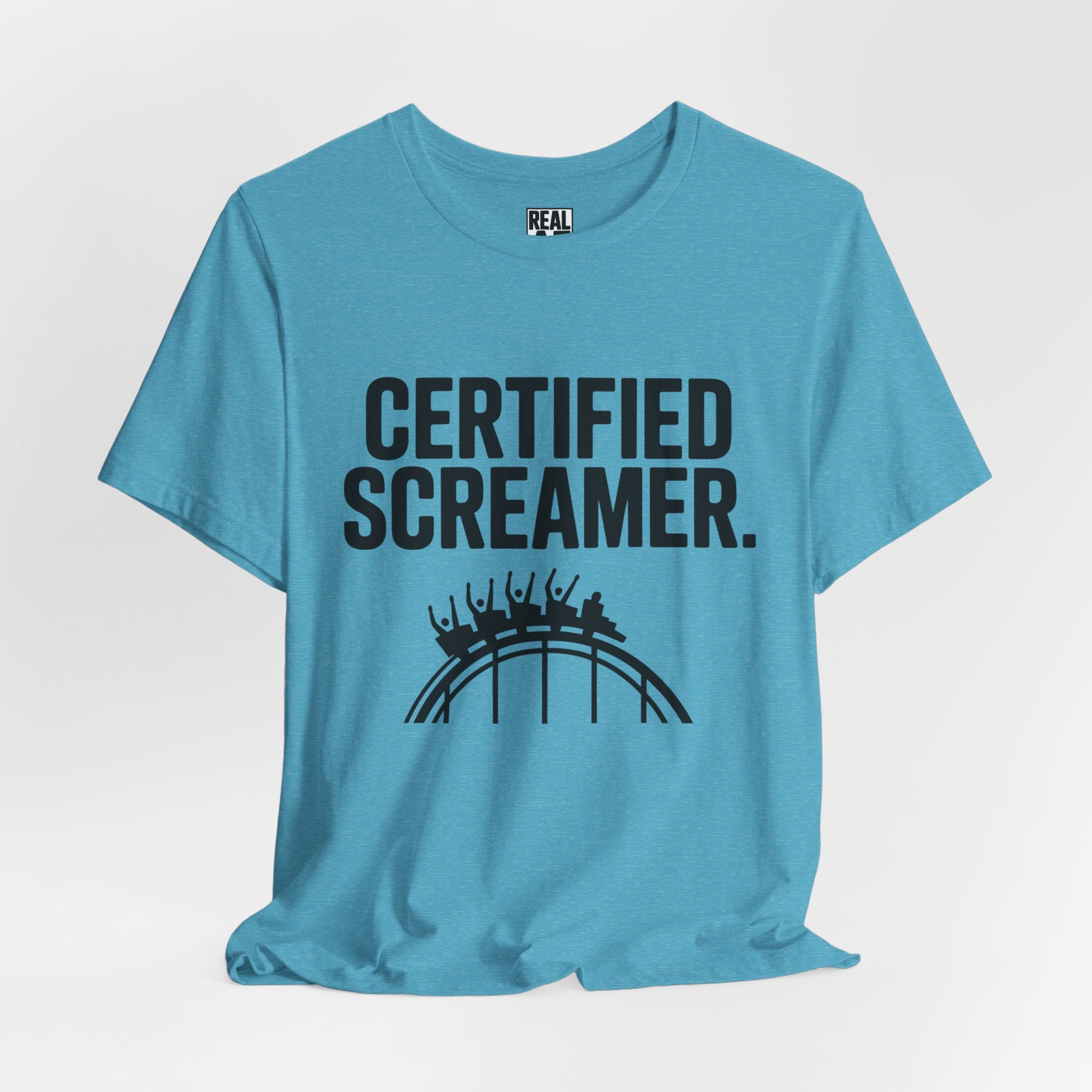 Certified Screamer T‑Shirt — Roller Coaster Thrill Seeker Tee