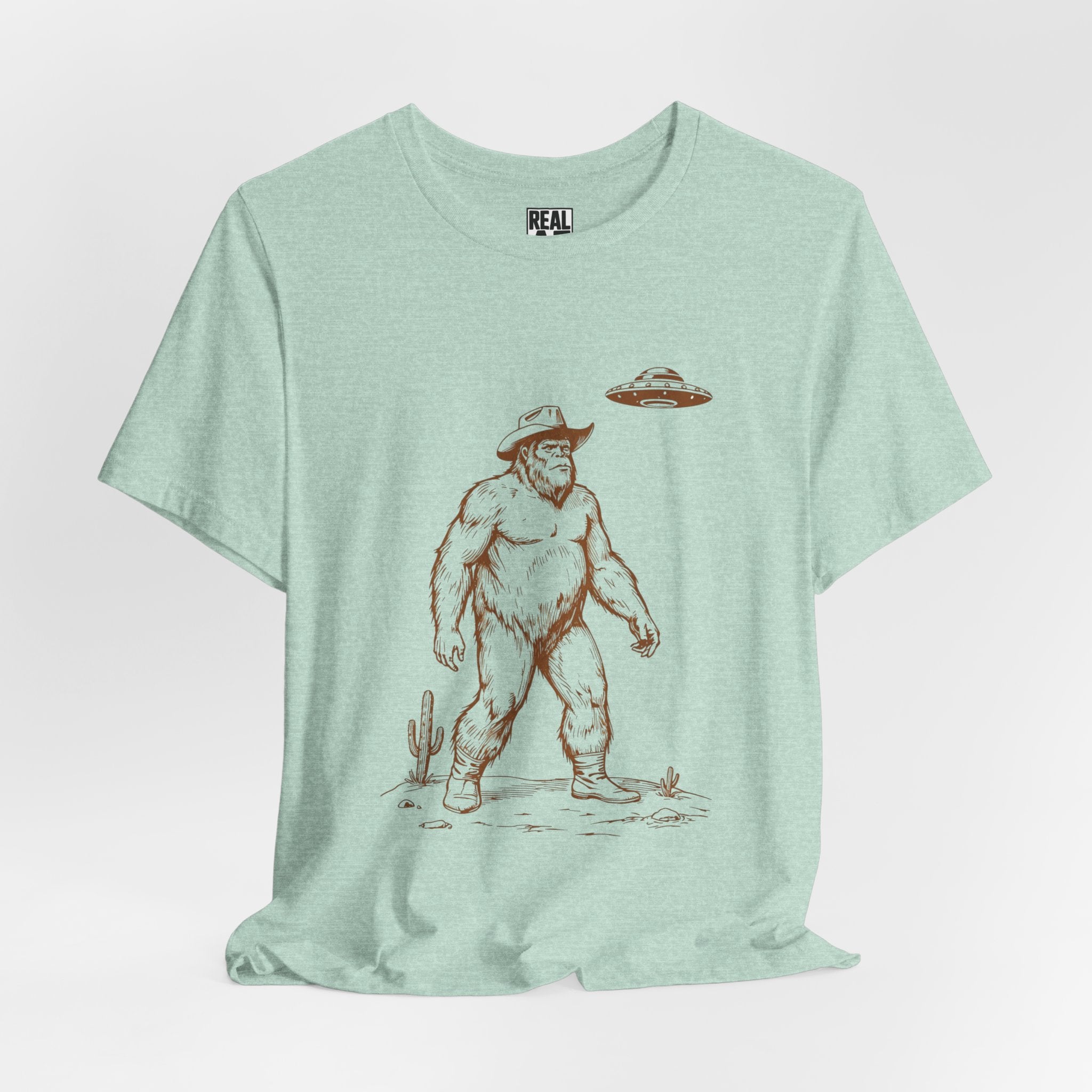 Bigfoot Cowboy UFO Tee