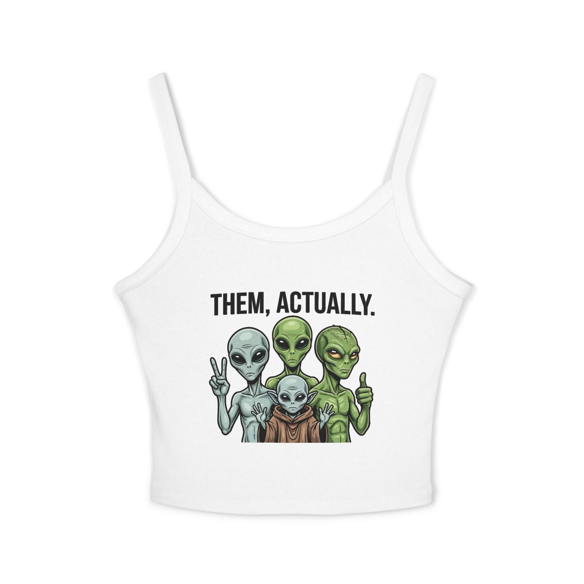 Alien Family Crop Tank Women's Spaghetti Strap Top