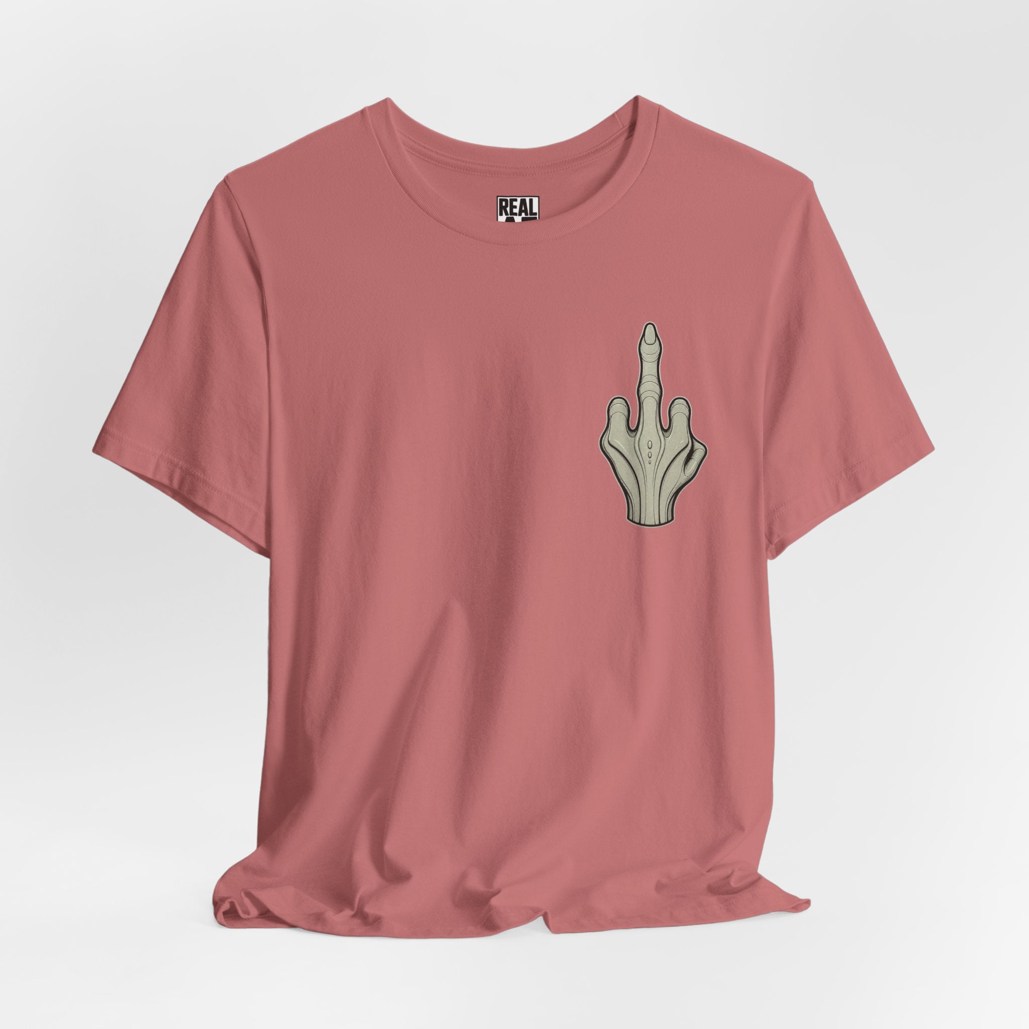 Alien Hand Middle Finger Tee – Funny Retro Space Graphic Shirt