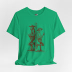 Bigfoot and Alien Cowboy Smoke Break T‑Shirt