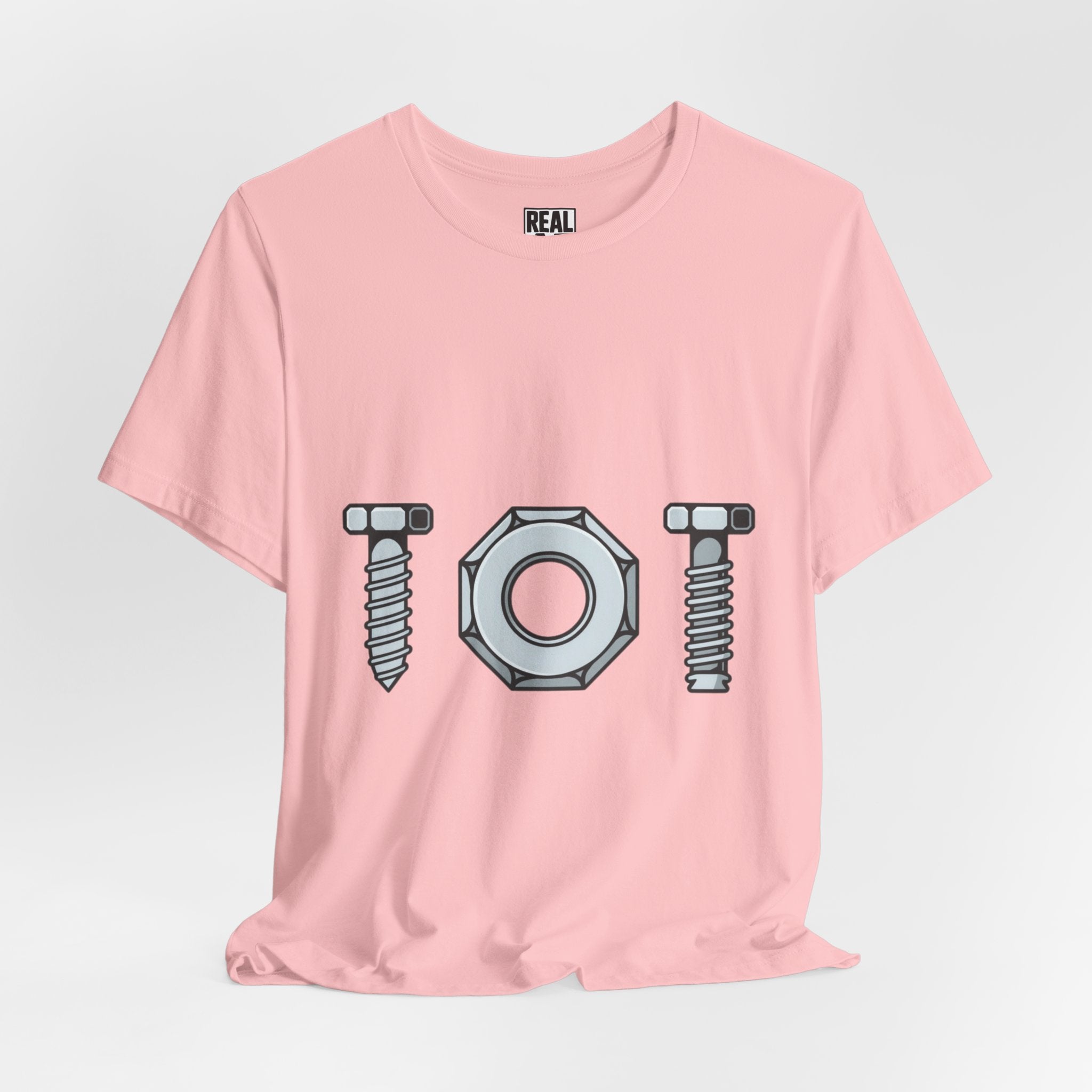 Screw Nut and Bolt Graphic Tee — Mechanic Hardware Tool Shirt
