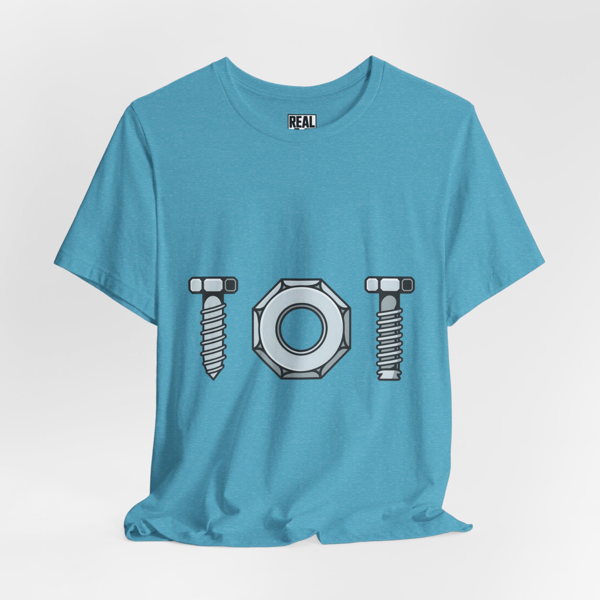 Screw Nut and Bolt Graphic Tee — Mechanic Hardware Tool Shirt