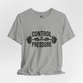 Control the Pressure Barbell Tee — Weightlifting Gym Shirt