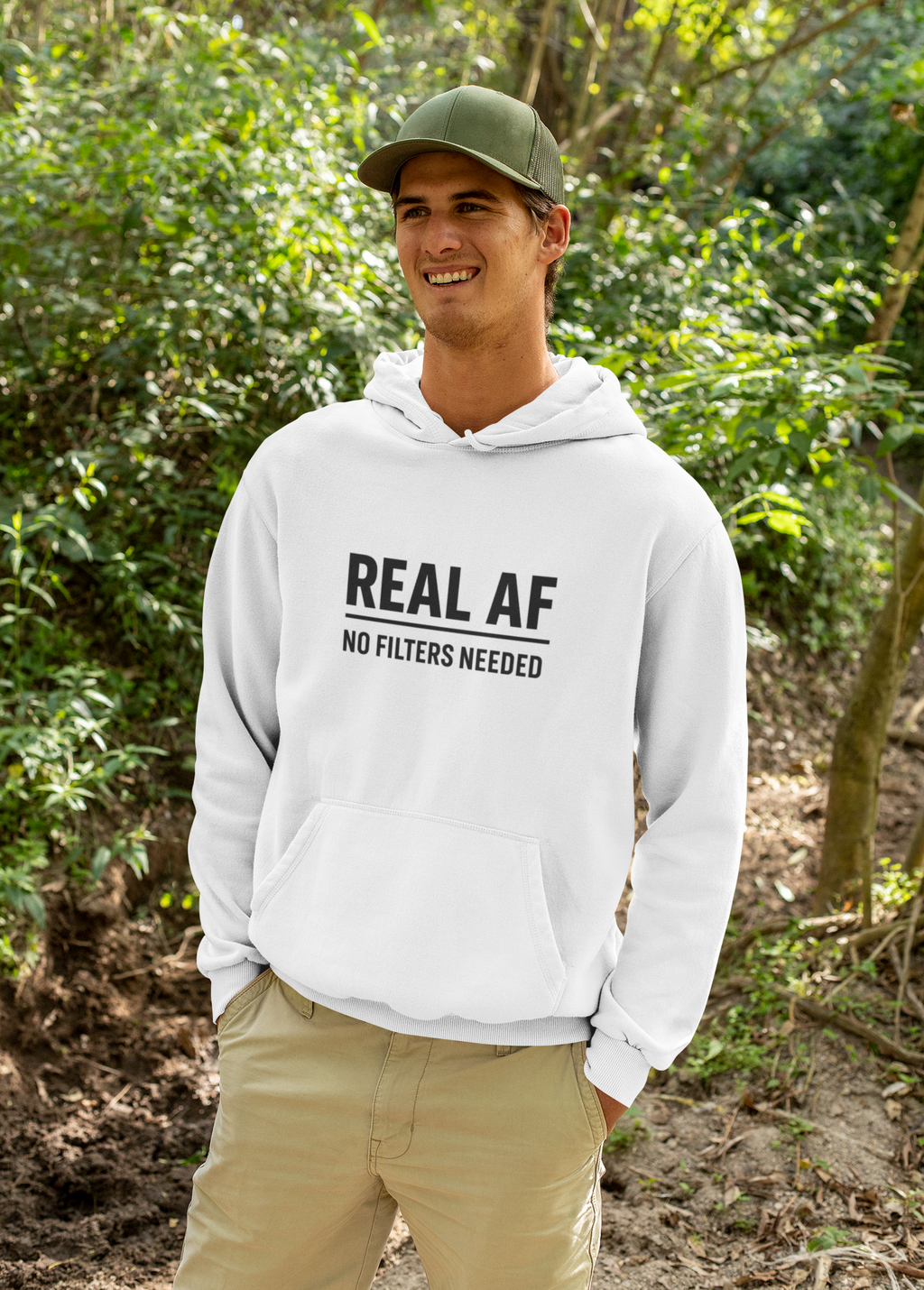Real AF, No Filters Needed Hoodie