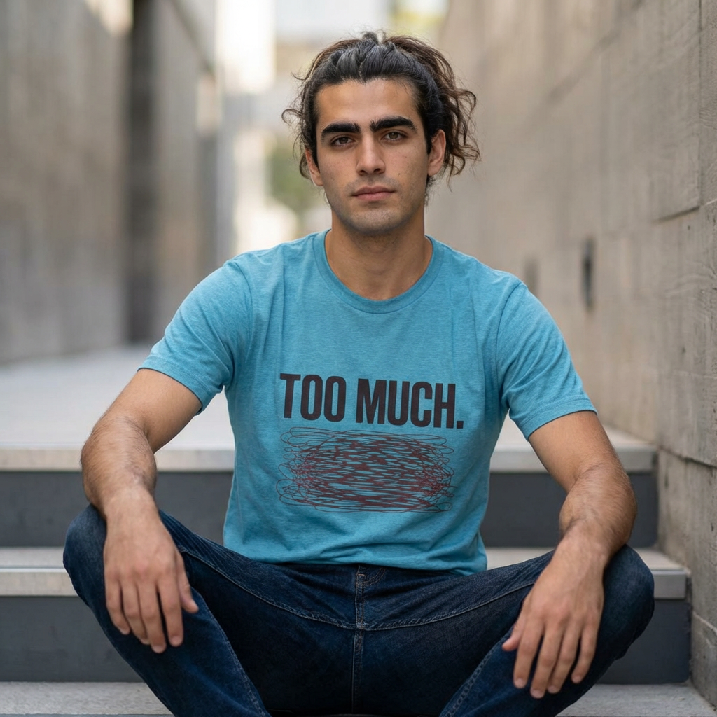 TOO MUCH – Graphic T‑Shirt