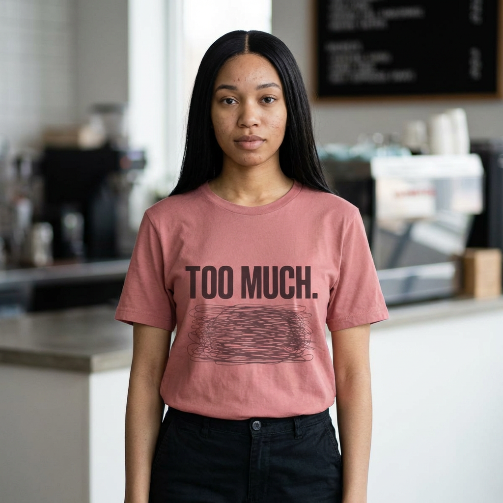 TOO MUCH – Graphic T‑Shirt
