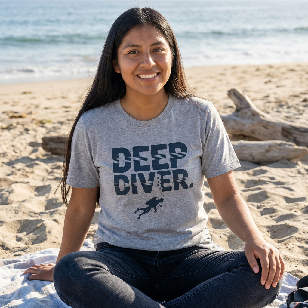 Deep Diver T-Shirt — Scuba Diving Graphic Tee