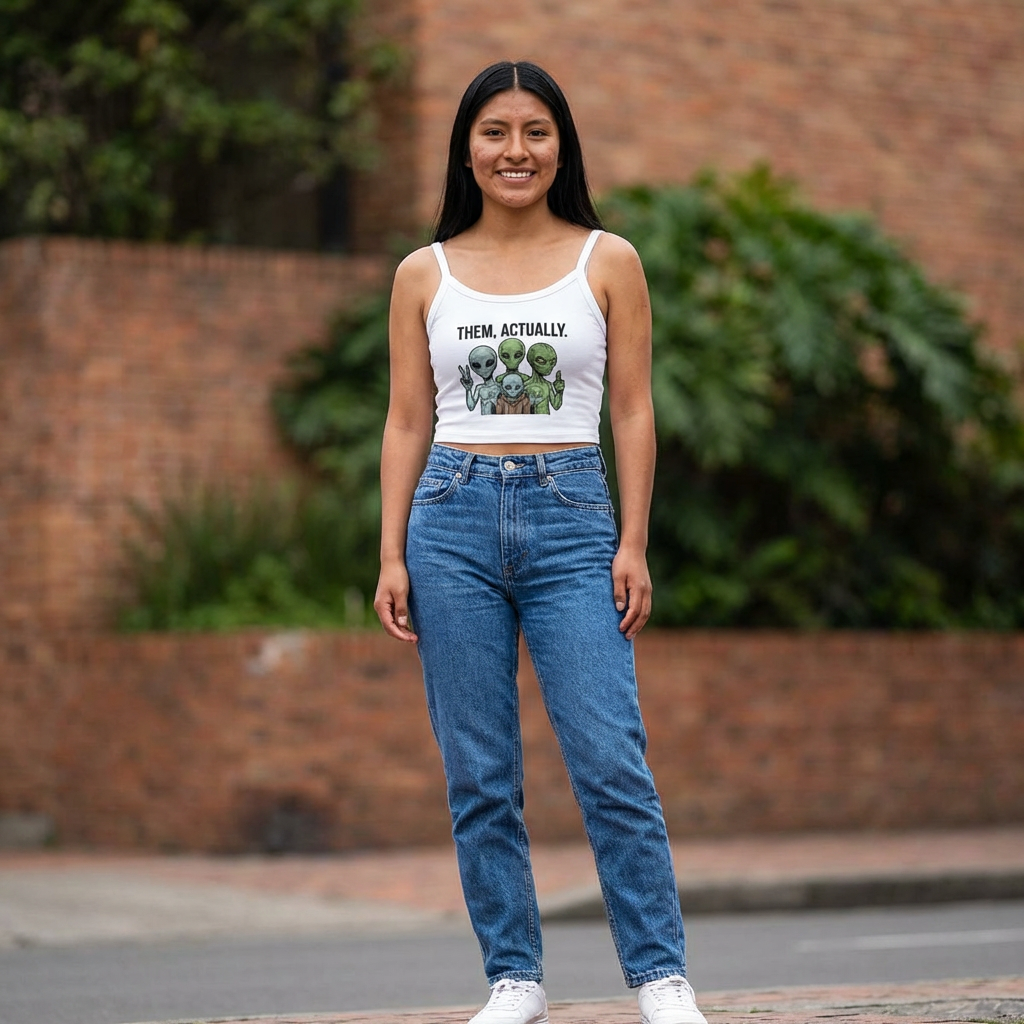 Alien Family Crop Tank Women's Spaghetti Strap Top