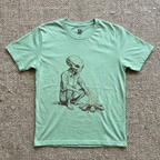 Campfire Visitor T‑Shirt – Western Alien Night Tee