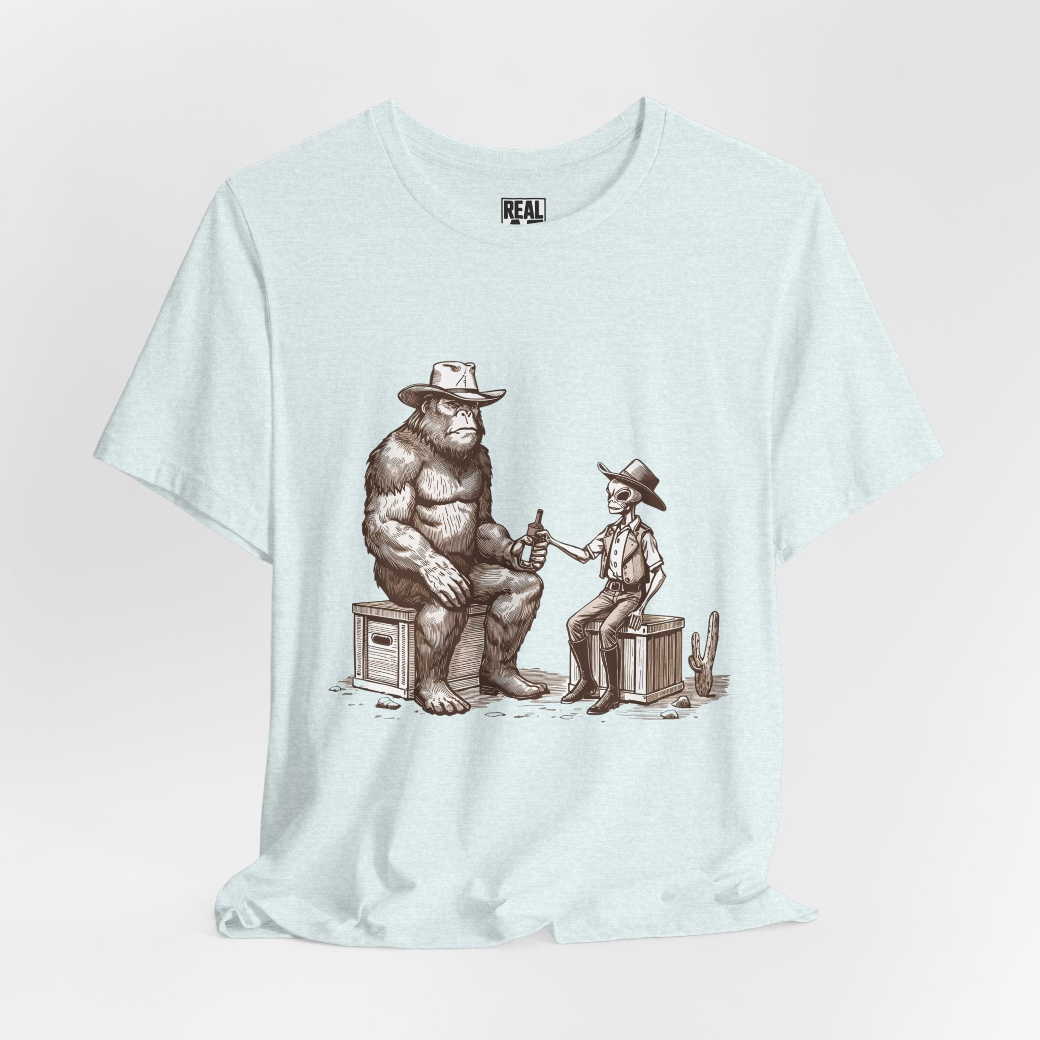Frontier Truce T‑Shirt – Bigfoot & Alien Beer Break Tee