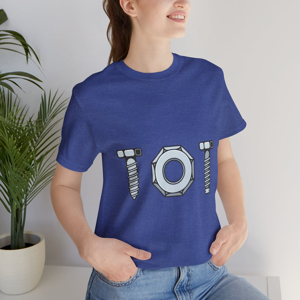 Screw Nut and Bolt Graphic Tee — Mechanic Hardware Tool Shirt