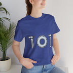 Screw Nut and Bolt Graphic Tee — Mechanic Hardware Tool Shirt