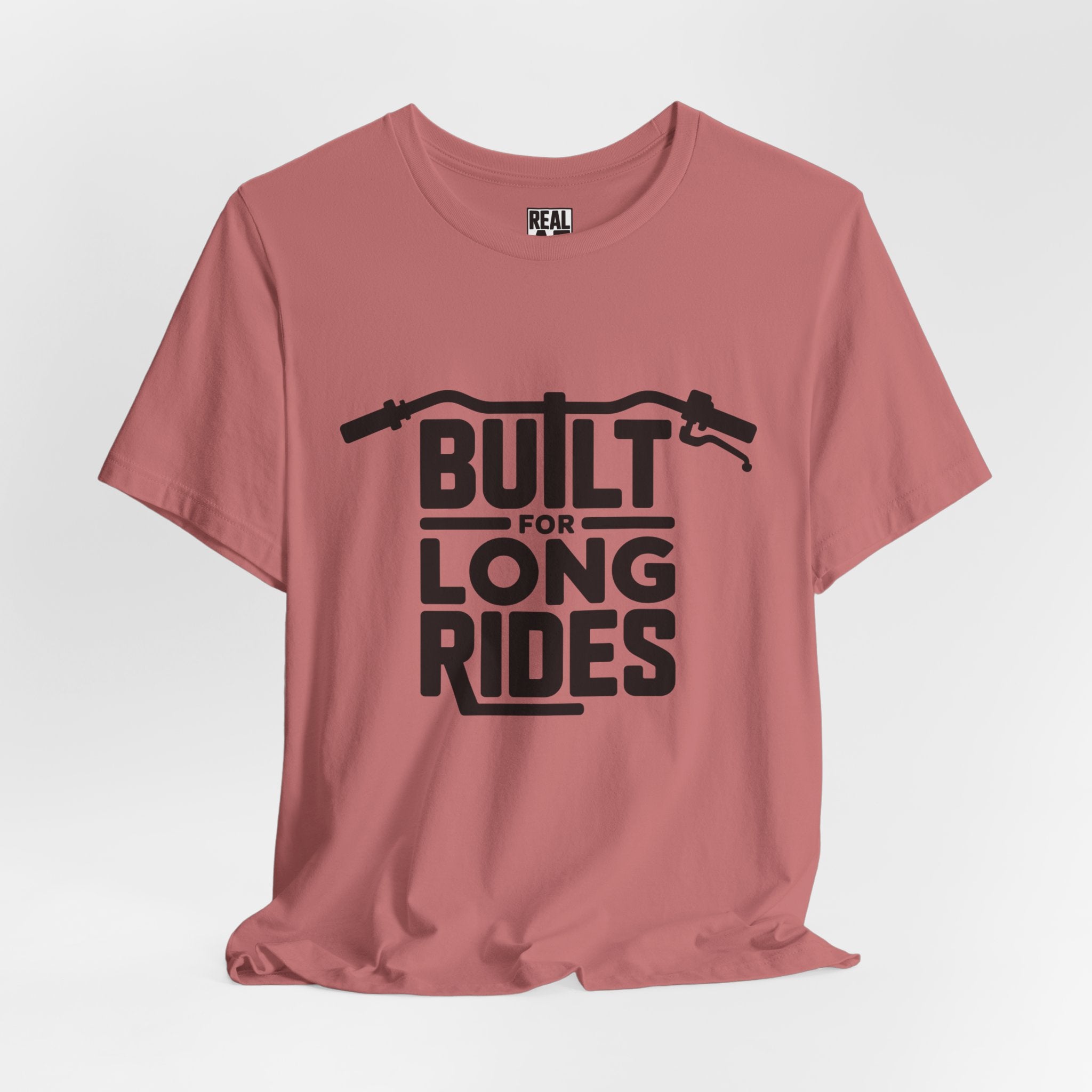 Built for Long Rides T-Shirt – Motorcycle Handlebar Graphic
