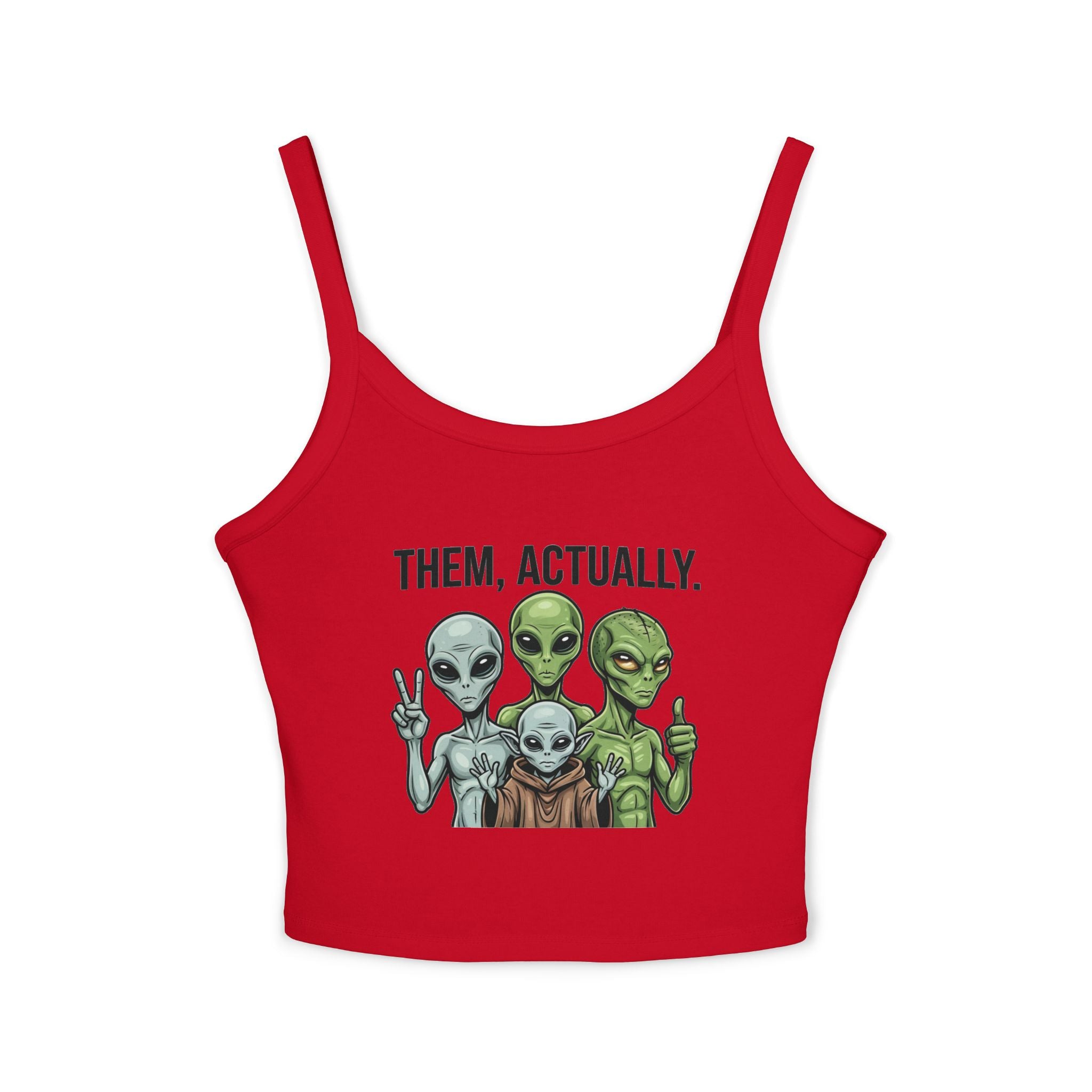 Alien Family Crop Tank Women's Spaghetti Strap Top