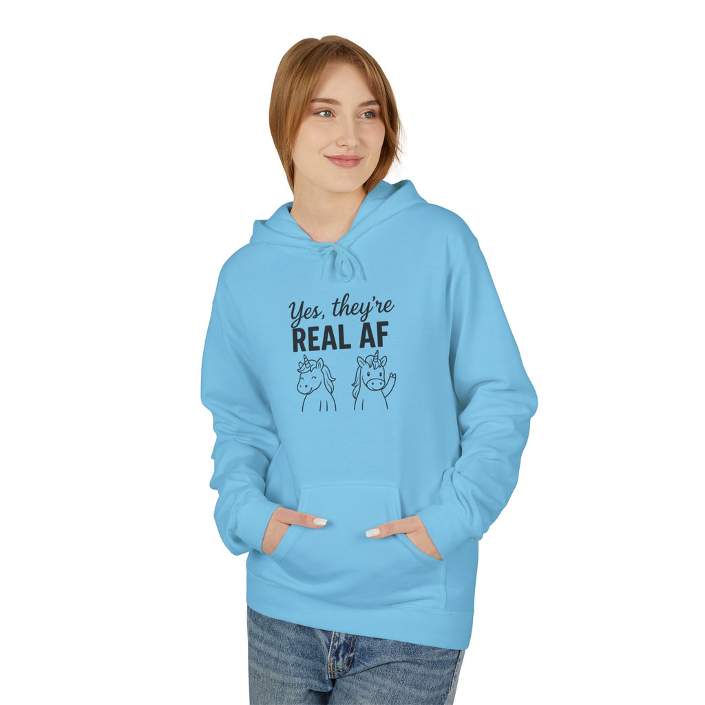 Yes, They're Real AF Unicorn Hoodie