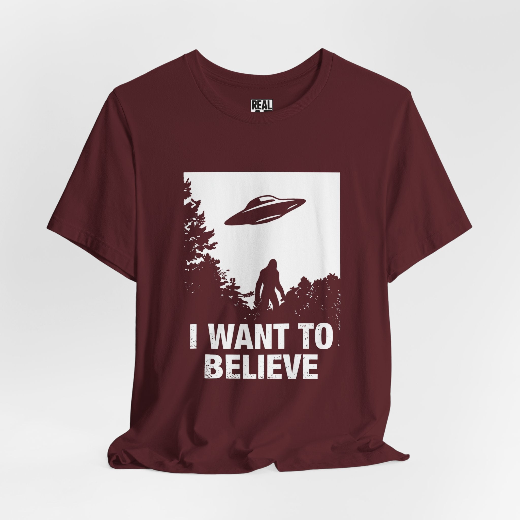 I Want to Believe UFO Bigfoot T-Shirt