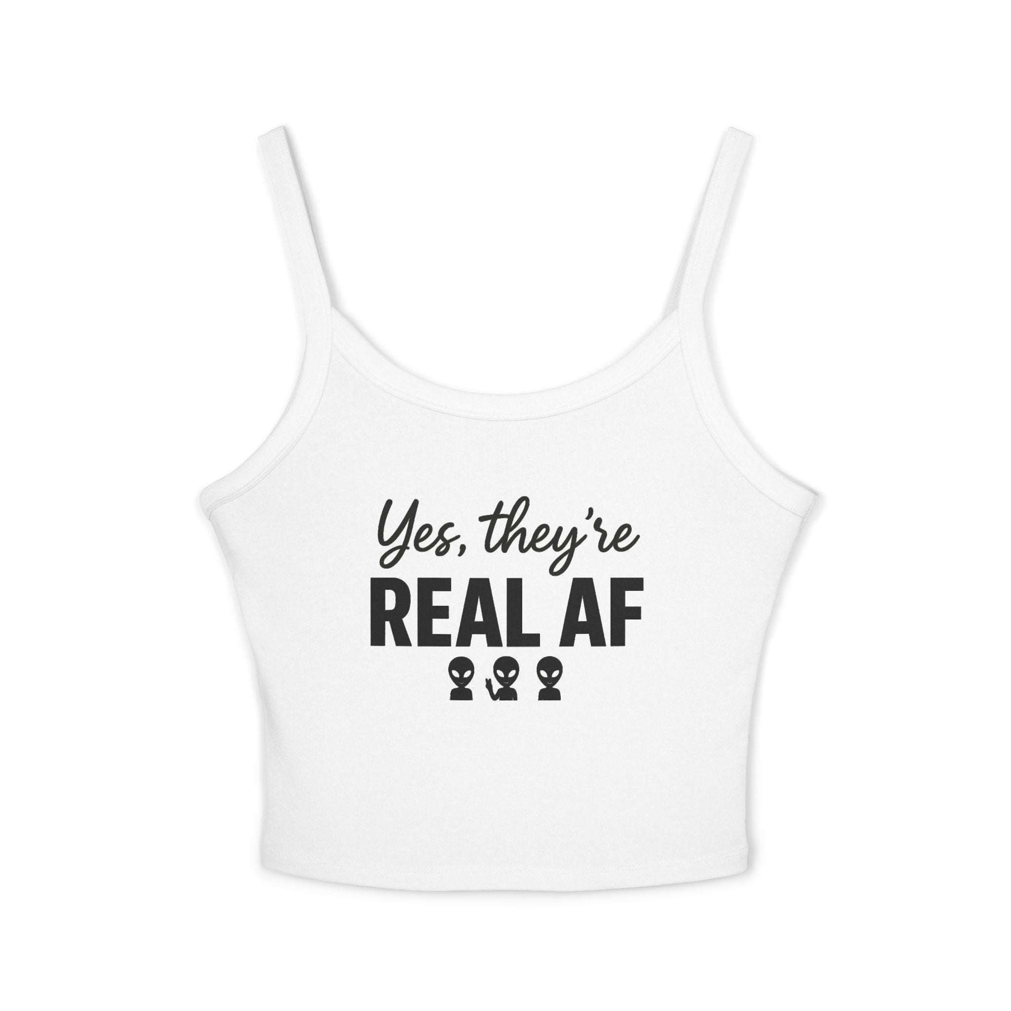 Yes, They're Real AF Spaghetti Aliens Strap Tank Top