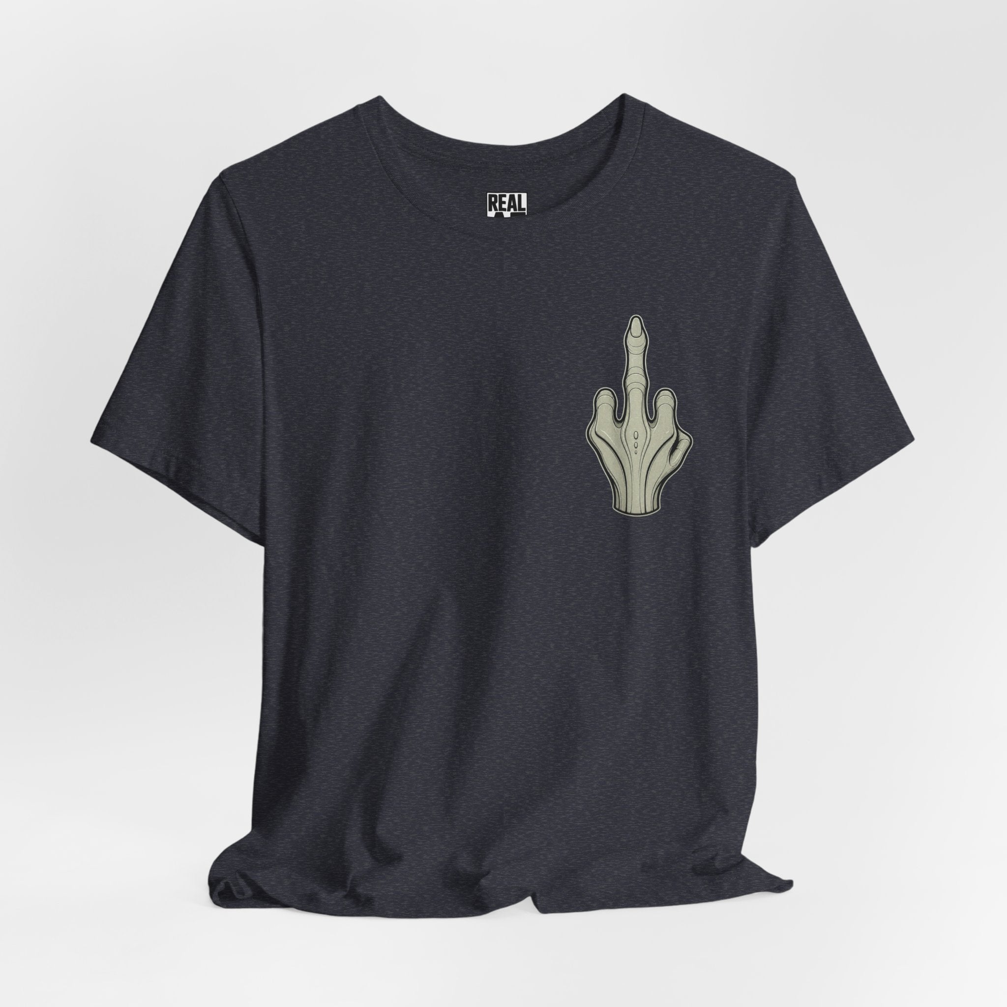 Alien Hand Middle Finger Tee – Funny Retro Space Graphic Shirt