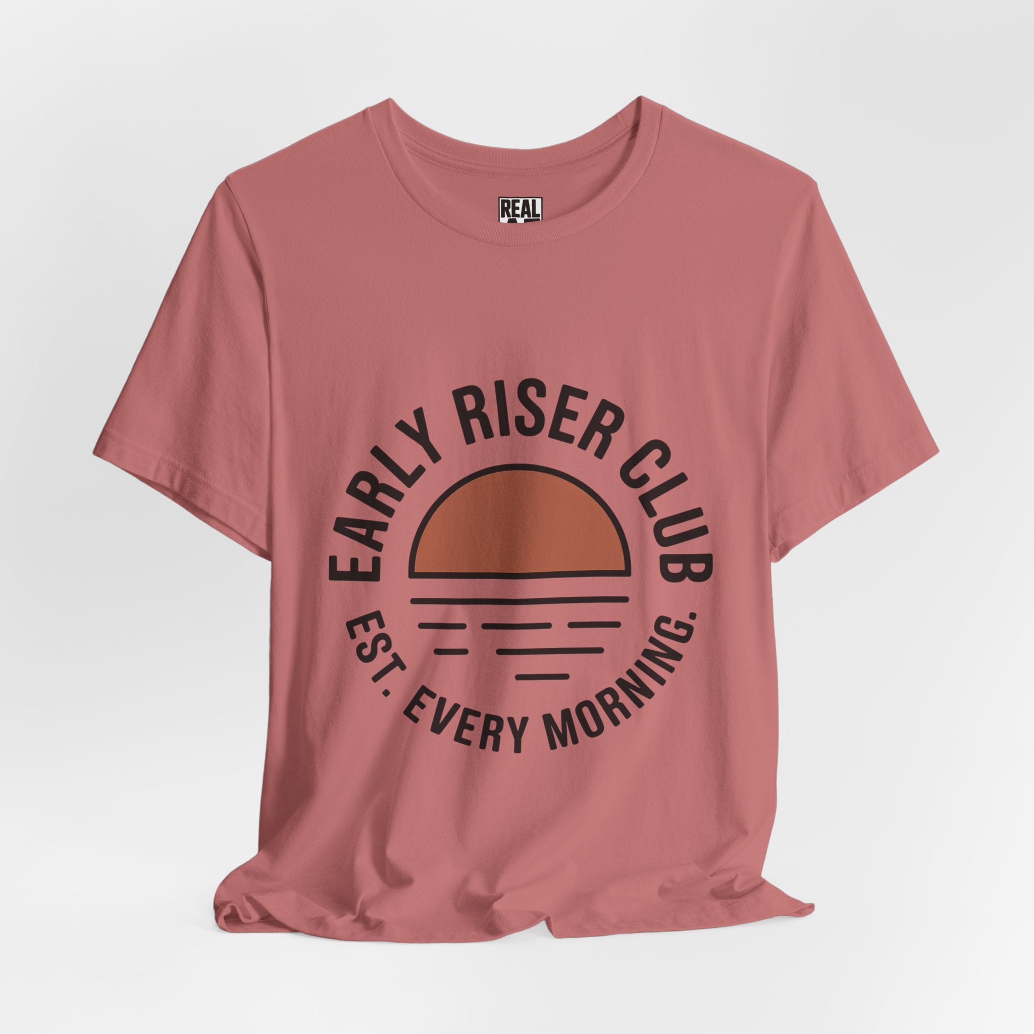 Early Riser Club T-Shirt – "Est. Every Morning" Sunrise Tee