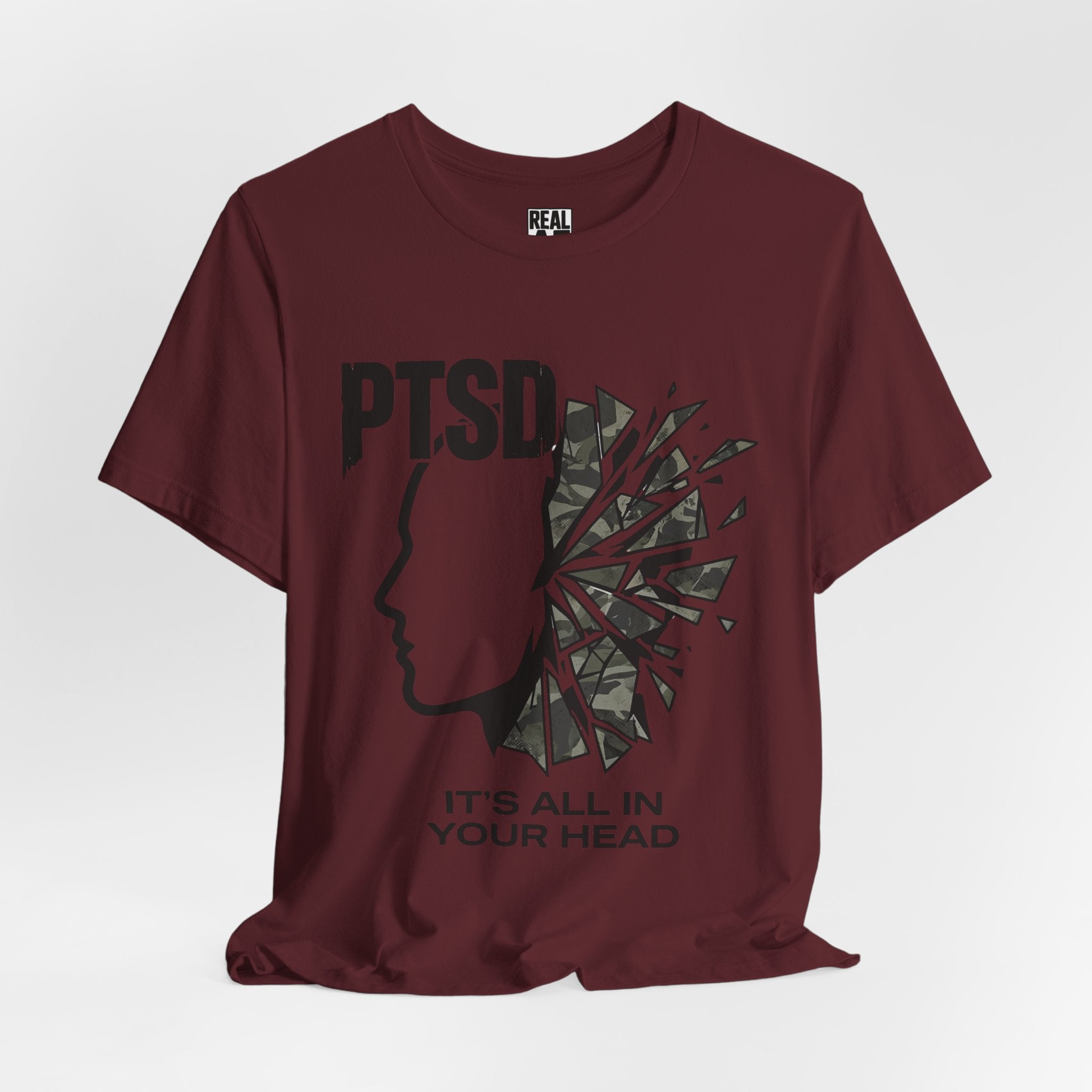 PTSD Awareness Tee - "It's All In Your Head" Mental Health Support T-Shirt