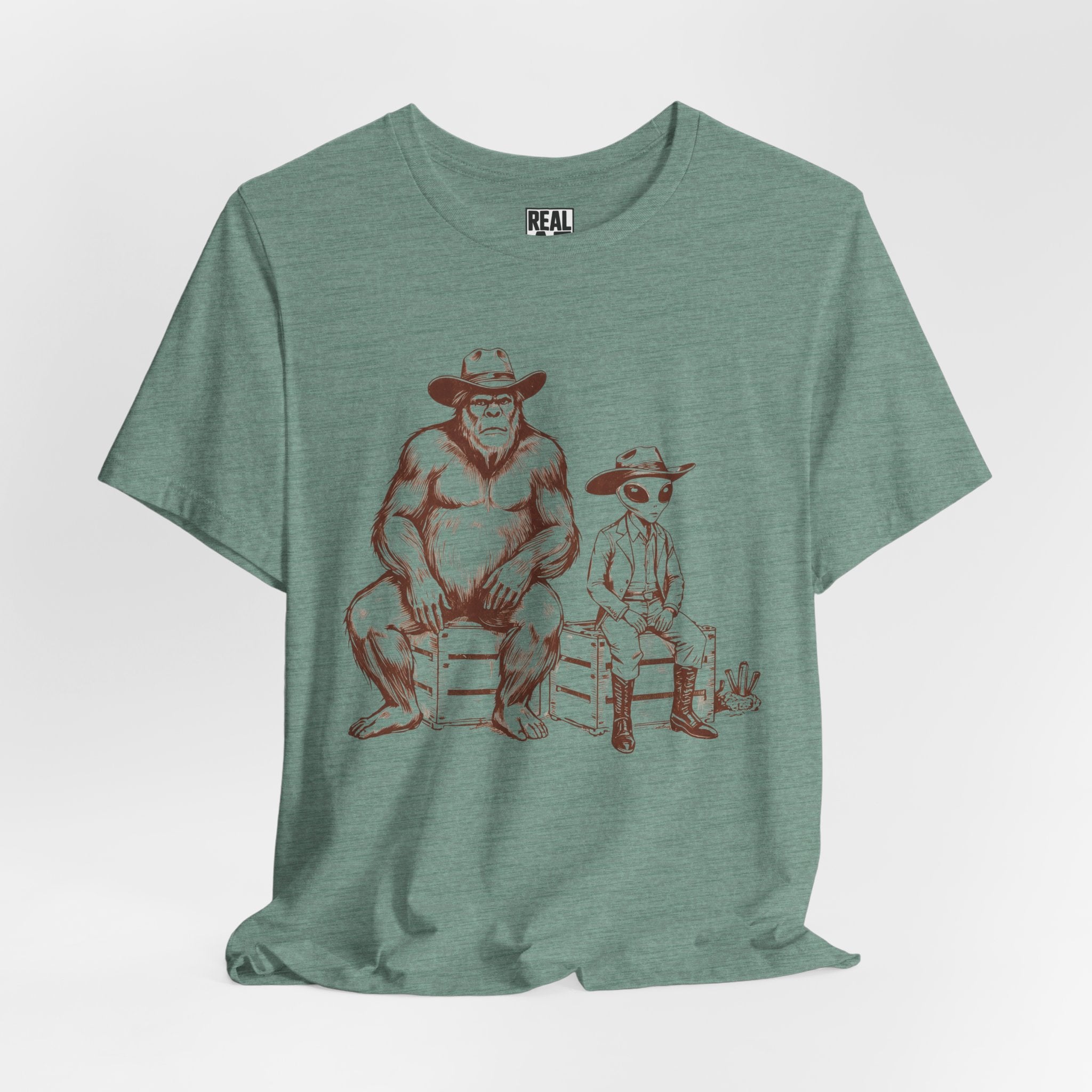 Frontiers of Friendship Bigfoot and Alien Tee
