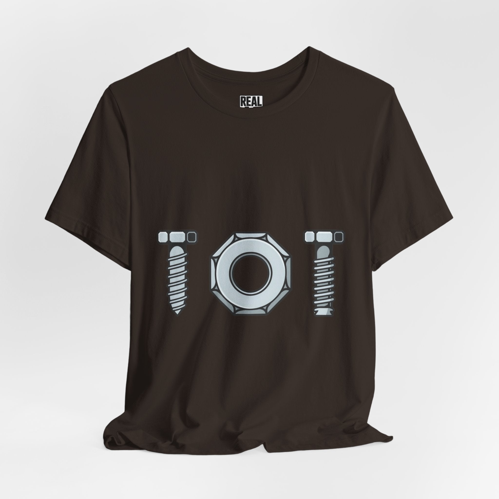 Screw Nut and Bolt Graphic Tee — Mechanic Hardware Tool Shirt