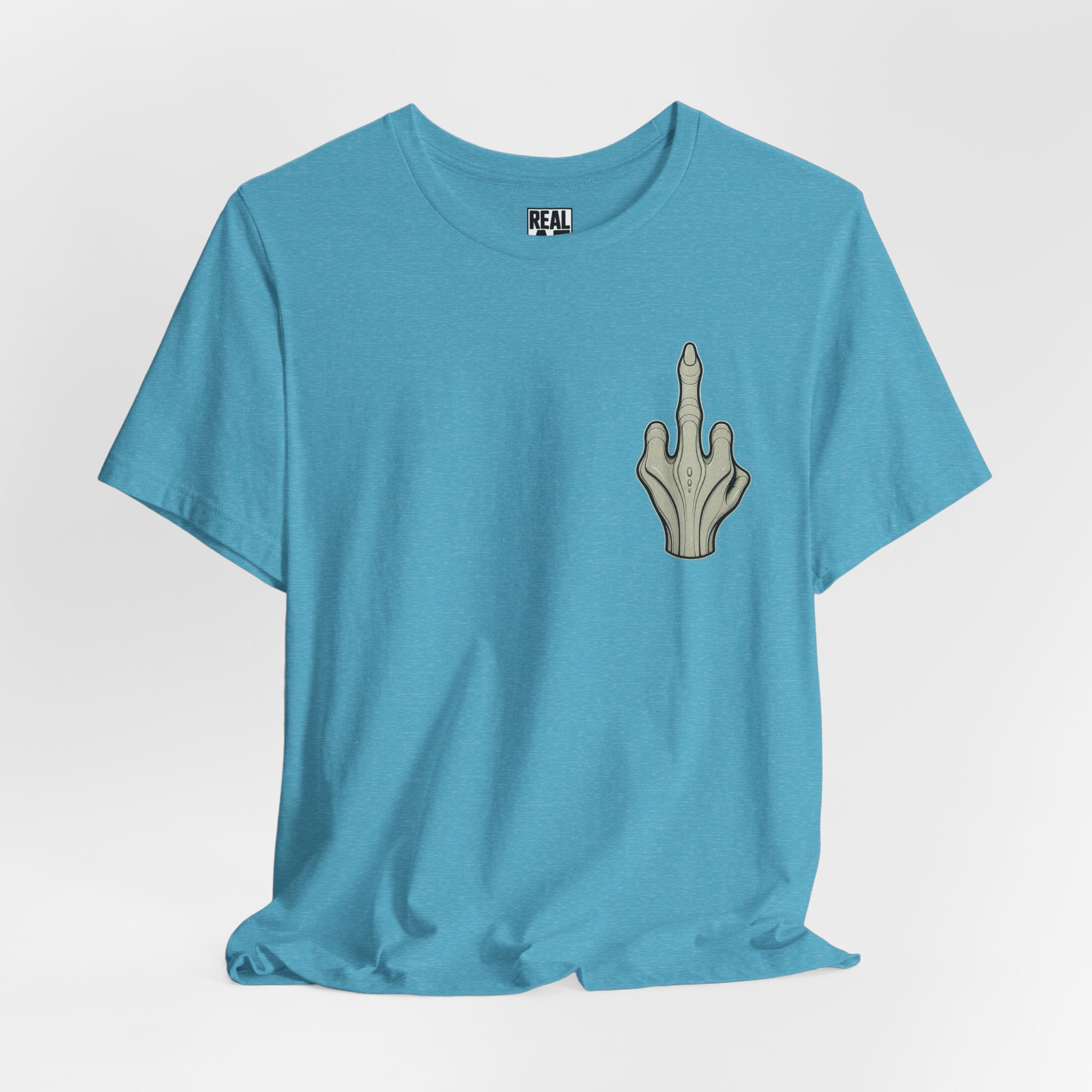 Alien Hand Middle Finger Tee – Funny Retro Space Graphic Shirt