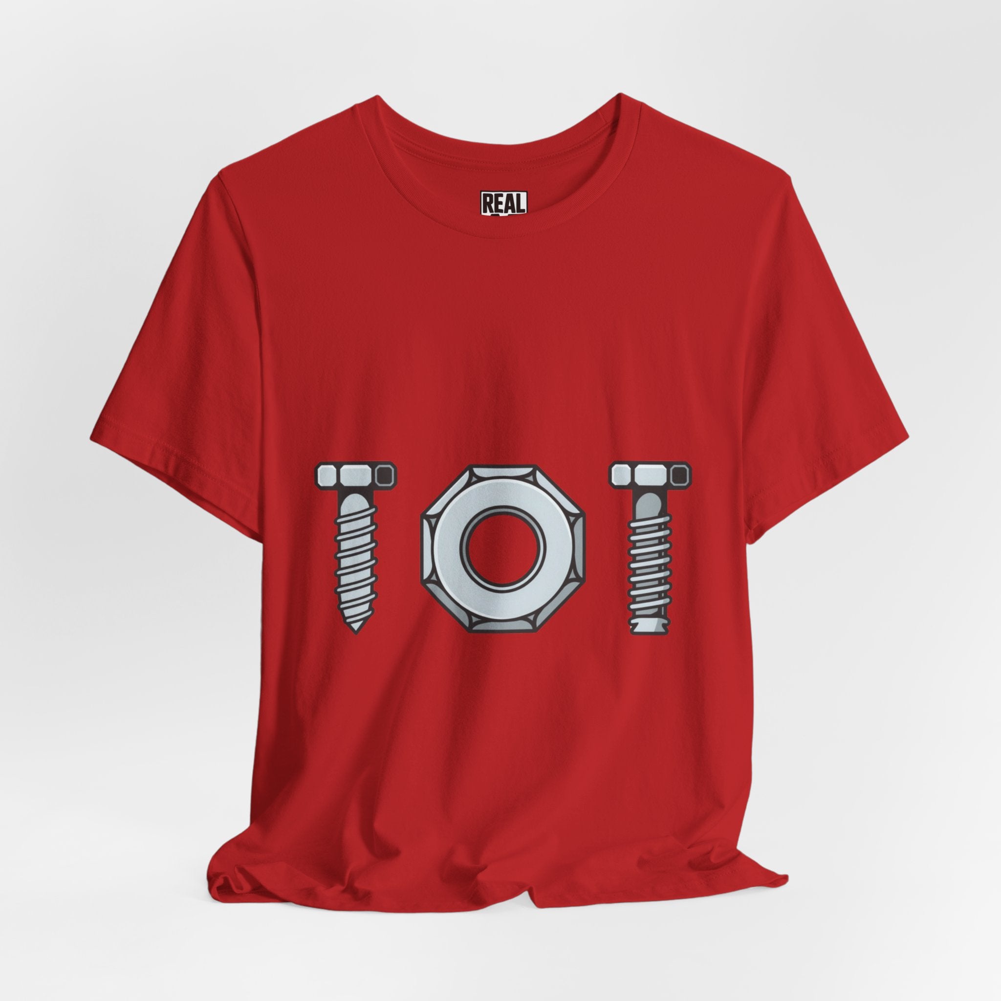 Screw Nut and Bolt Graphic Tee — Mechanic Hardware Tool Shirt