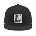Tuff AF Snapback Hat — Patriotic American Flag Embroidered Cap