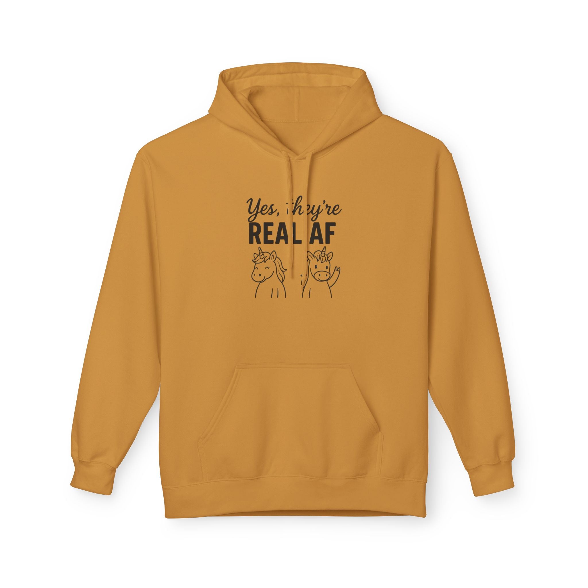 Yes, They're Real AF Unicorn Hoodie