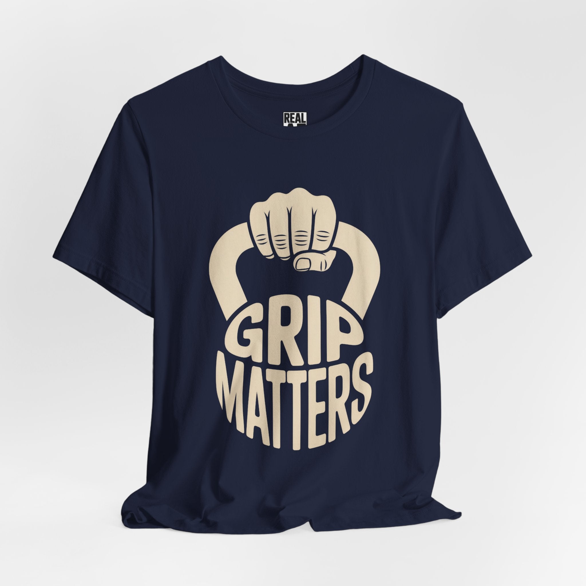 Grip Matters Kettlebell T‑Shirt — Weightlifters & CrossFit Enthusiasts